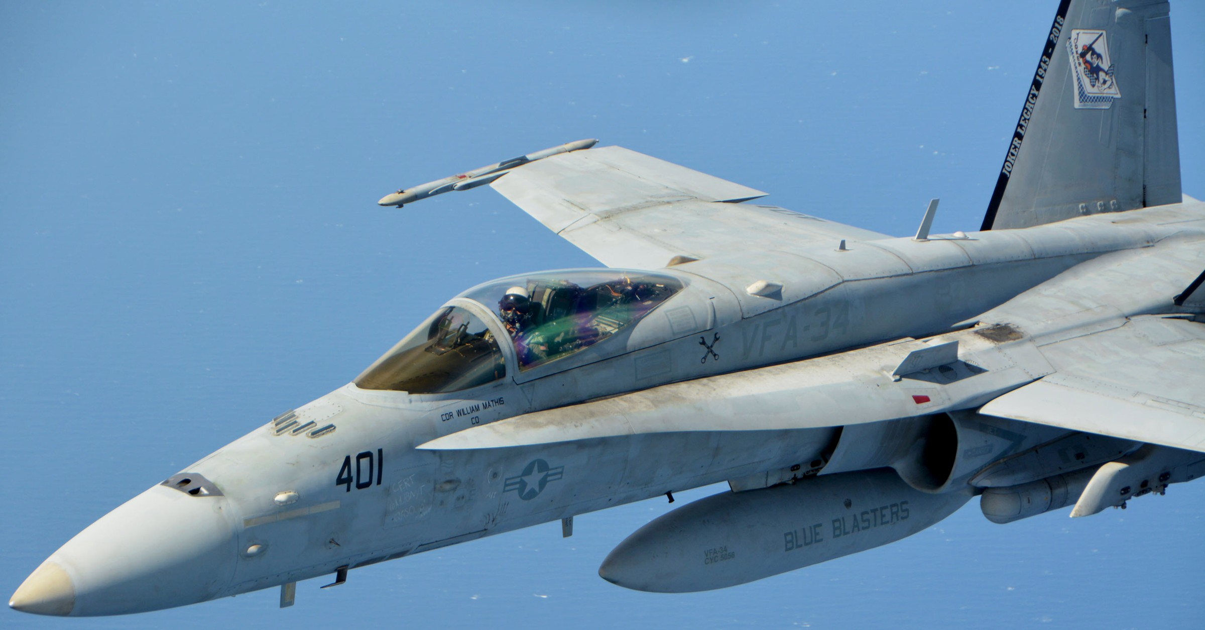 vfa-34 blue blasters strike fighter squadron f/a-18c hornet cvn-70 uss carl vinson cvw-2 us navy 60 rimpac