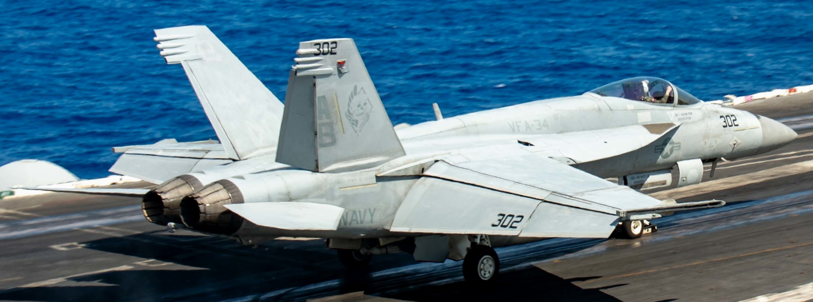 vfa-34 blue blasters strike fighter squadron f/a-18e super hornet cvn-75 uss harry s. truman cvw-8 us navy 106
