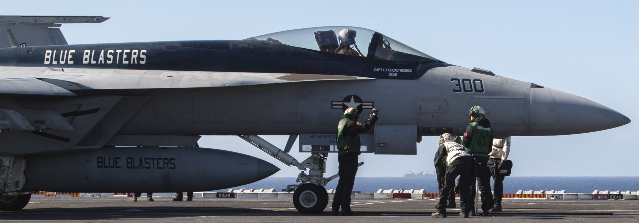 vfa-34 blue blasters strike fighter squadron f/a-18e super hornet cvw-11 cvn-71 uss theodore roosevelt january 2024