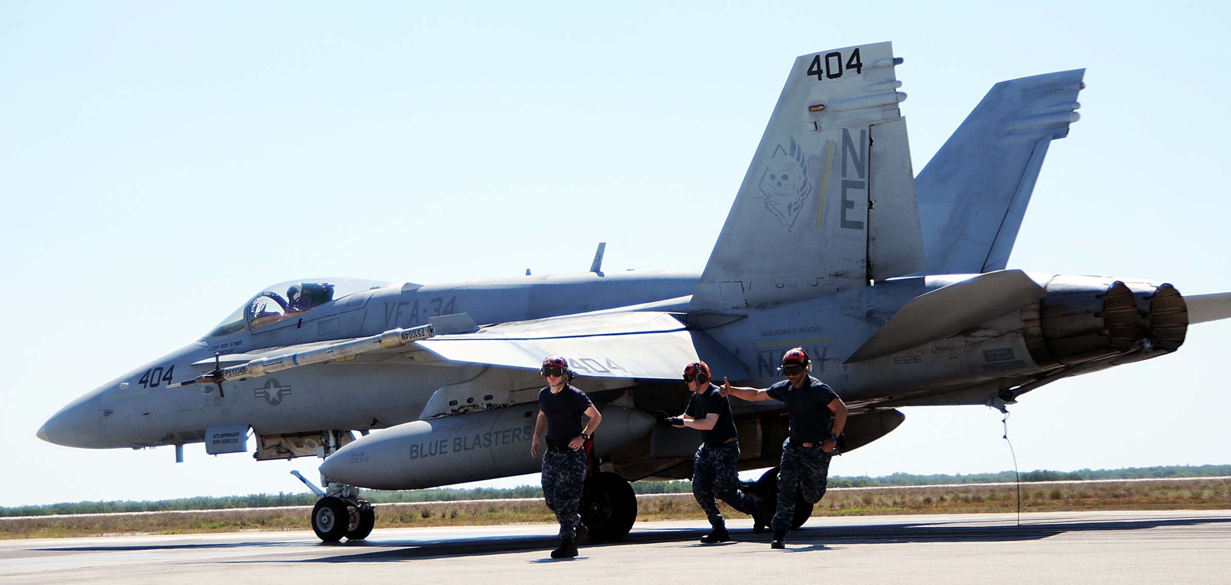 vfa-34 blue blasters strike fighter squadron f/a-18c hornet nas key west florida 59p