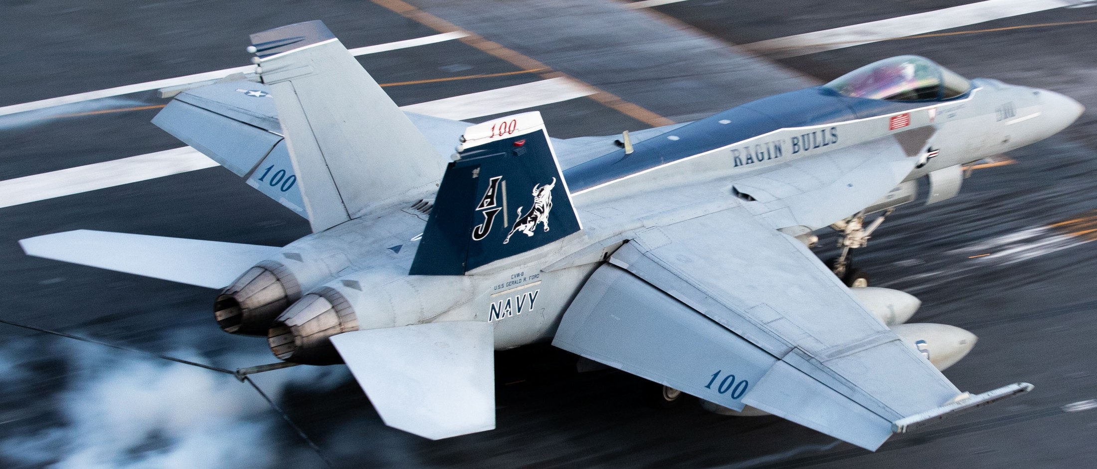 vfa-37 ragin' bulls strike fighter squadron f/a-18e super hornet cvw-8 cvn-78 uss gerald r. ford 118