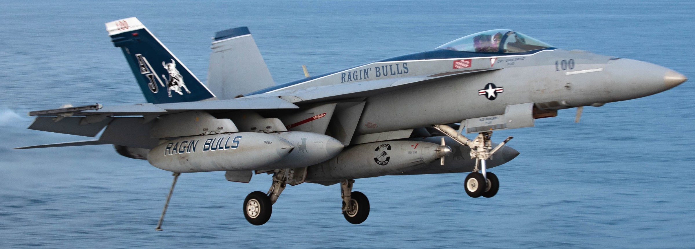 vfa-37 ragin' bulls strike fighter squadron f/a-18e super hornet cvw-8 cvn-78 uss gerald r. ford may 2023