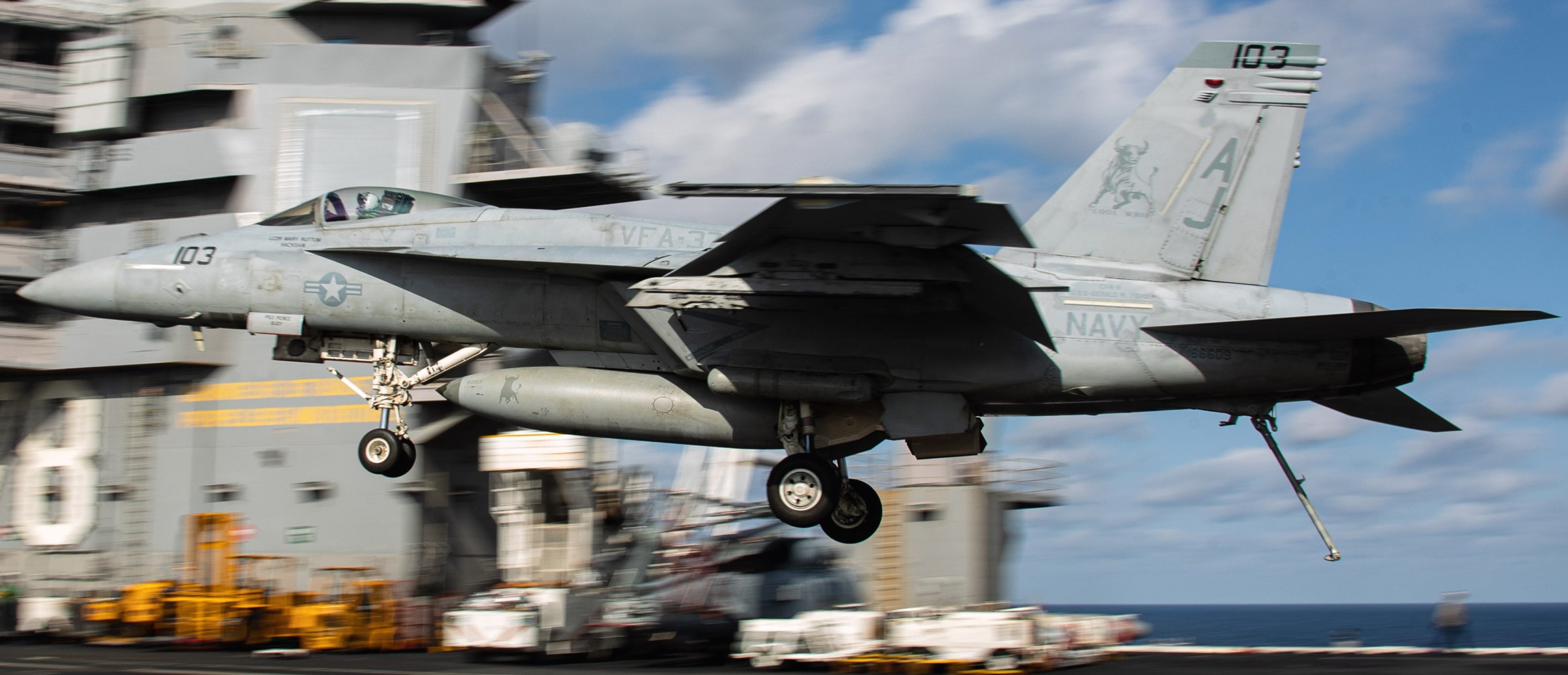 vfa-37 ragin' bulls strike fighter squadron f/a-18e super hornet cvw-8 cvn-78 uss gerald r. ford 2023 131