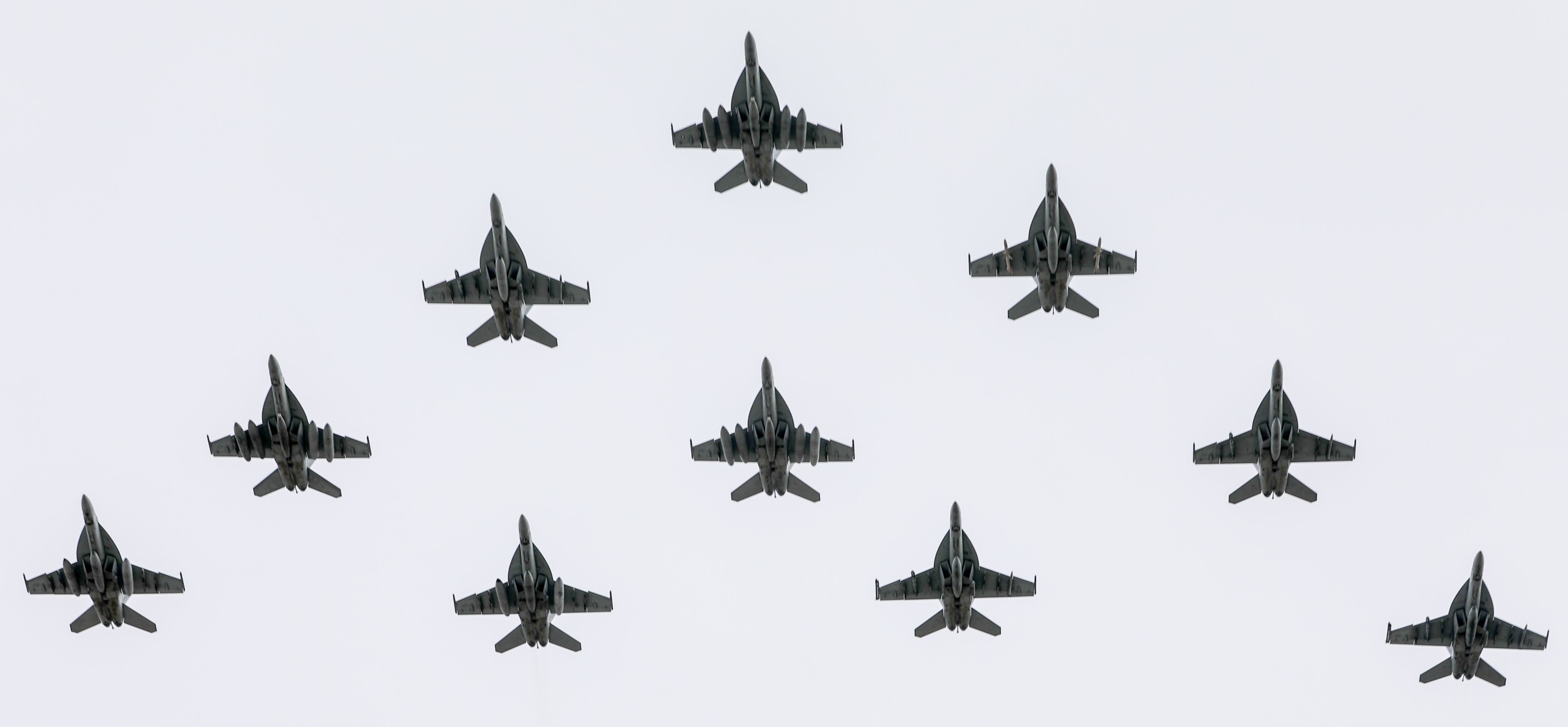 vfa-37 ragin' bulls strike fighter squadron returning nas oceana virginia january 2024