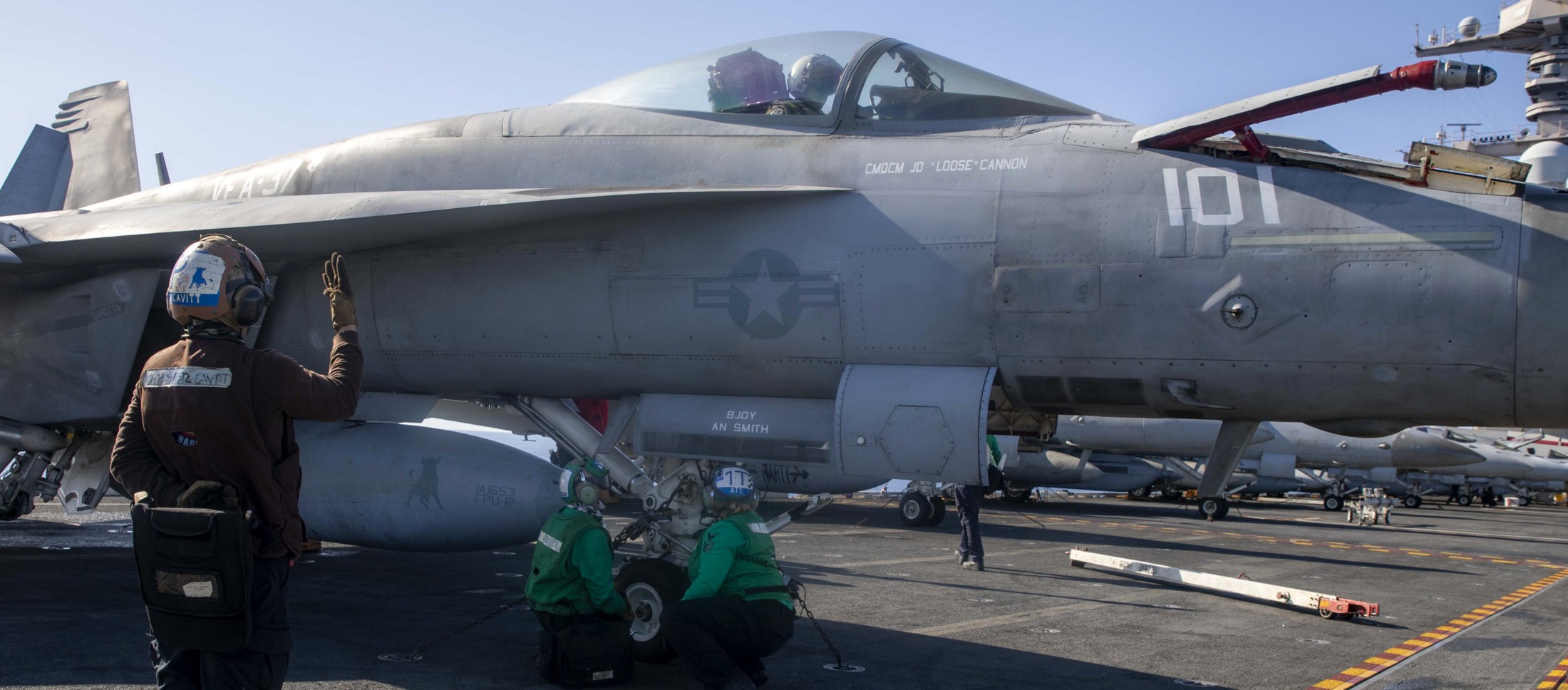 vfa-37 ragin' bulls strike fighter squadron f/a-18e super hornet cvw-8 cvn-78 uss gerald r. ford neptune strike 2025 134