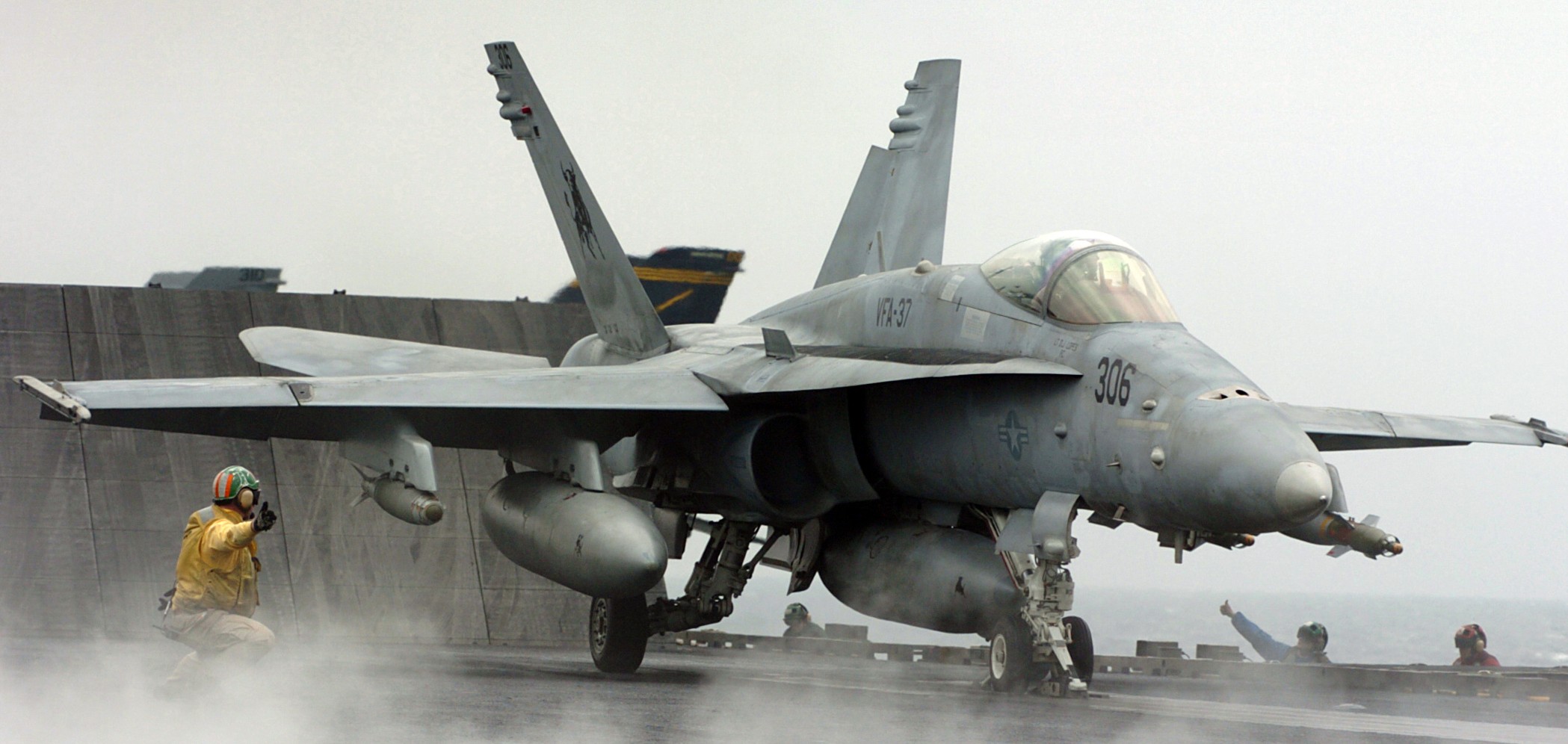 vfa-37 ragin' bulls strike fighter squadron f/a-18c hornet cvw-3 uss harry s. truman cvn-75 us navy 114p