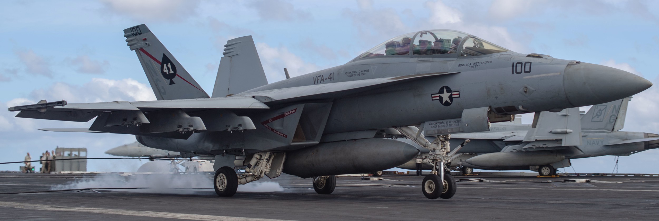 vfa-41 black aces strike fighter squadron f/a-18f super hornet cvw-9 cvn-70 uss john c. stennis us navy 54