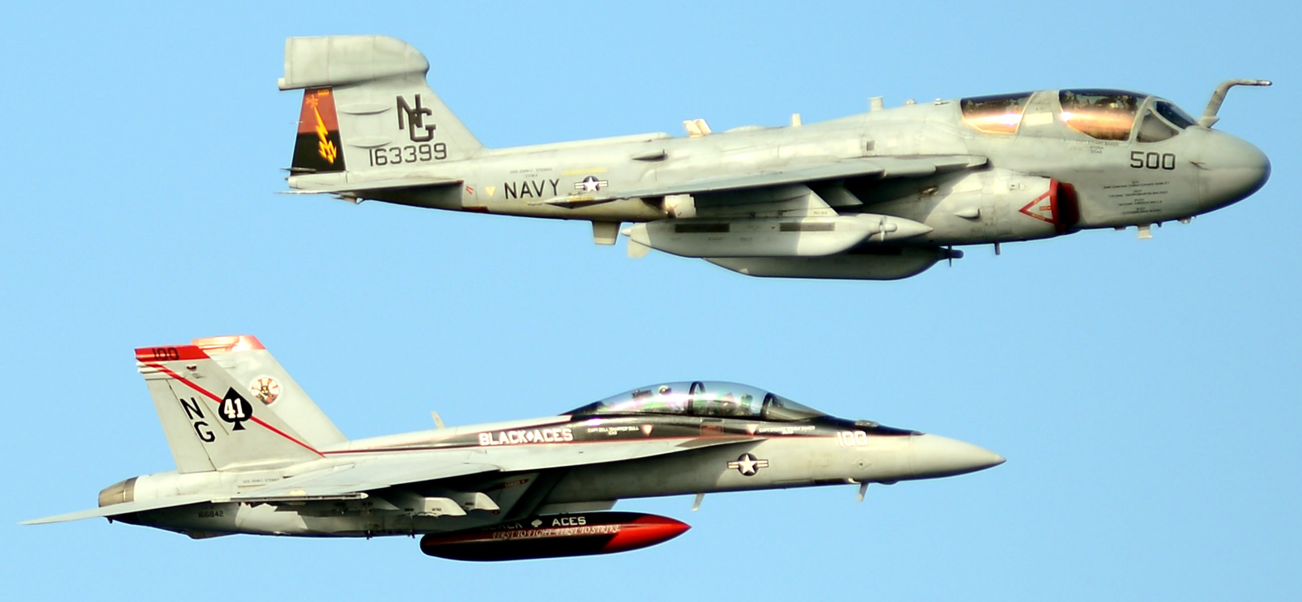 vfa-41 black aces strike fighter squadron f/a-18f super hornet cvw-9 cvn-70 uss john c. stennis us navy 81p
