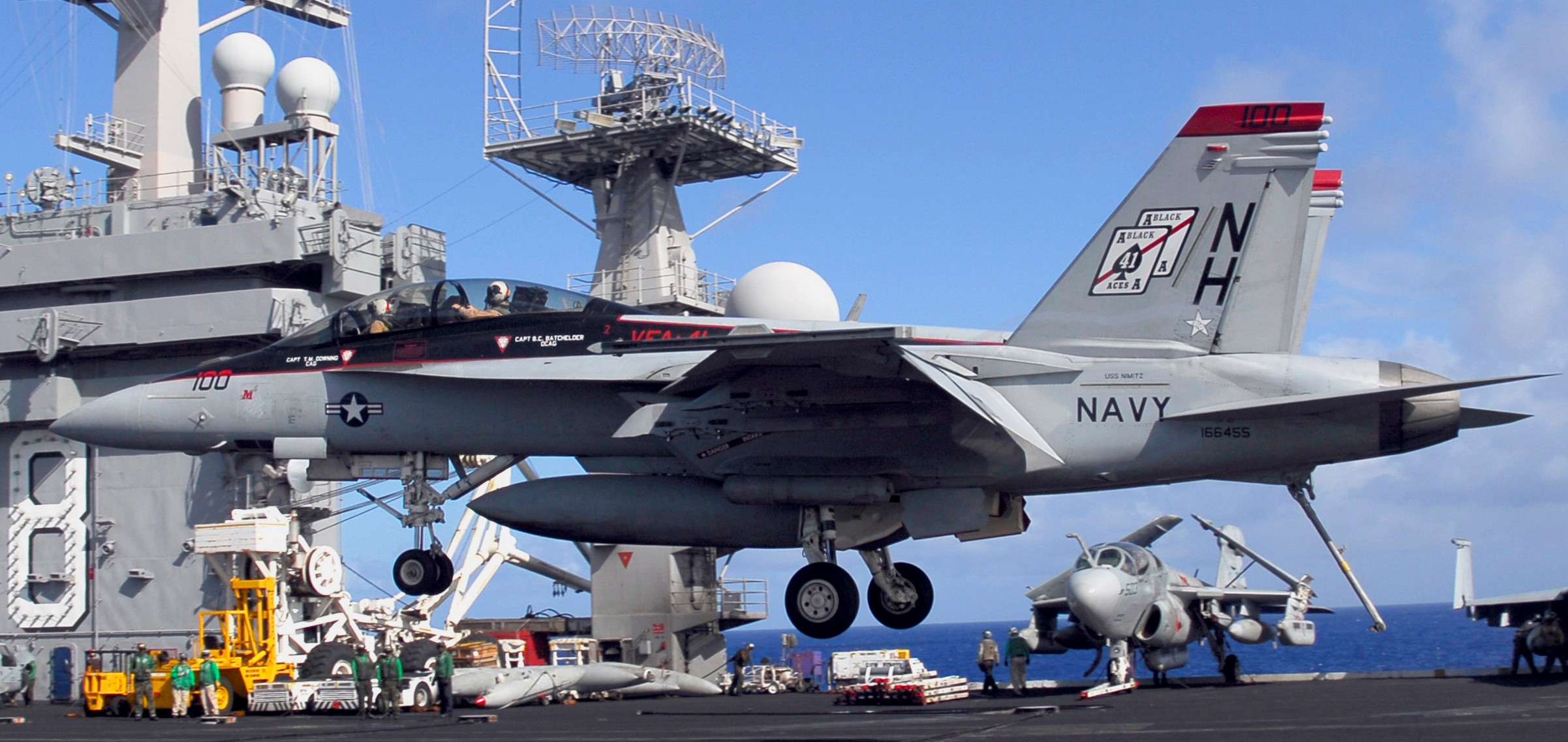 vfa-41 black aces strike fighter squadron f/a-18f super hornet cvw-11 cvn-68 uss nimitz us navy 132p