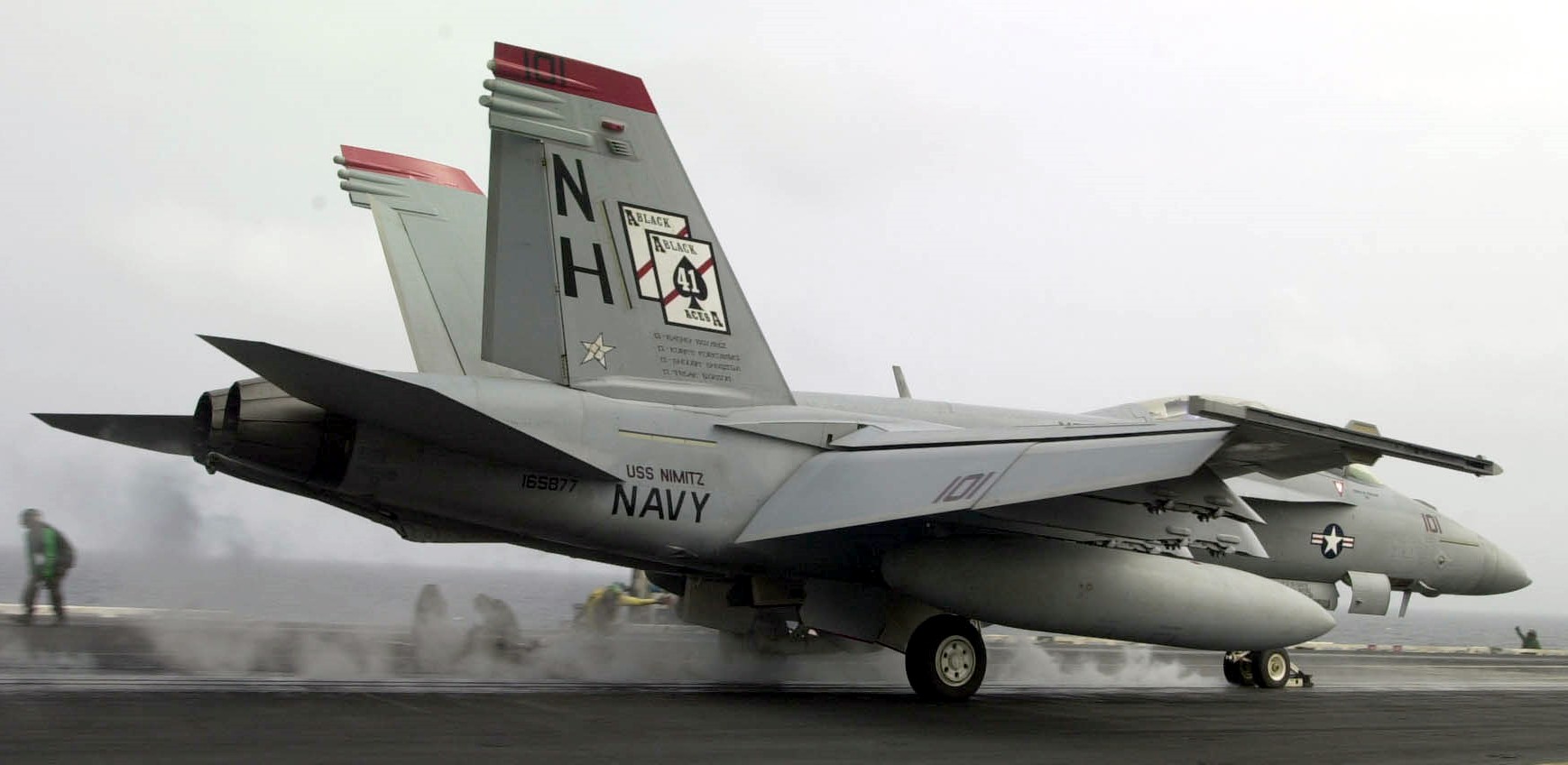vfa-41 black aces strike fighter squadron f/a-18f super hornet cvw-11 cvn-68 uss nimitz us navy 183p