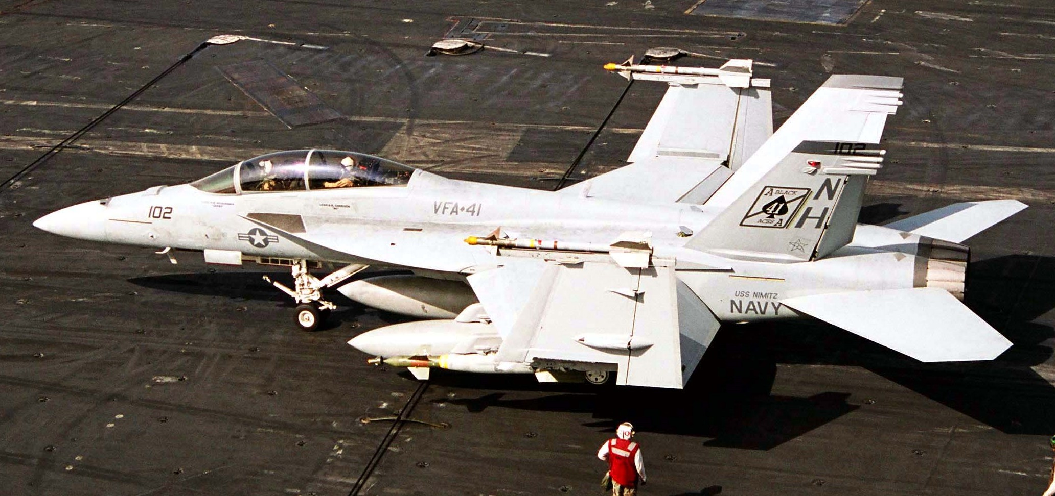 vfa-41 black aces strike fighter squadron f/a-18f super hornet cvw-11 cvn-68 uss nimitz us navy 190p