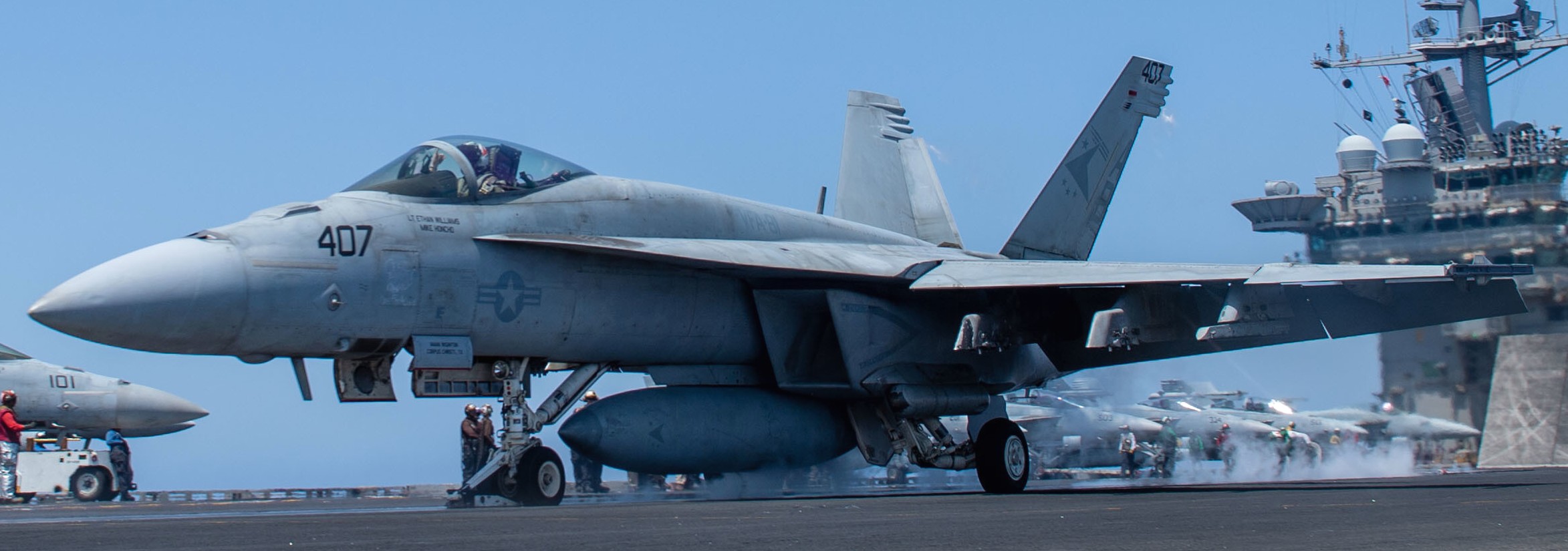 vfa-81 sunliners strike fighter squadron f/a-18e super hornet cvw-1 cvn-75 uss harry s. truman 100