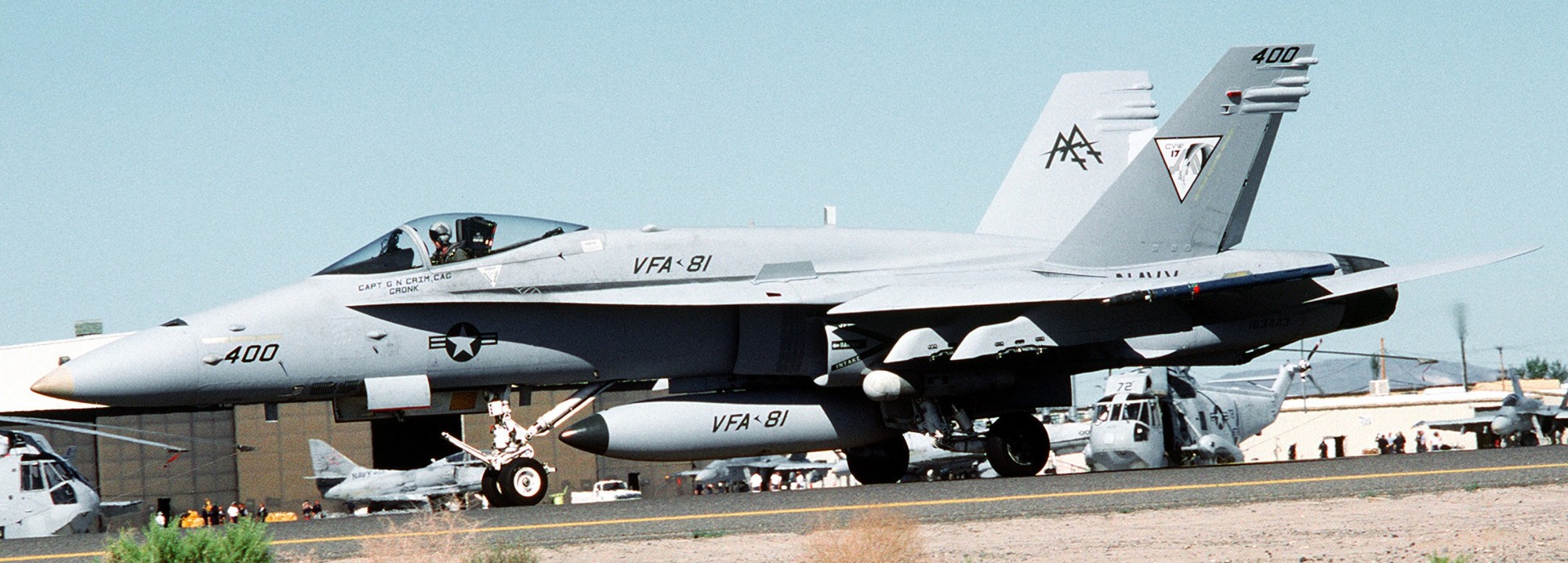 vfa-81 sunliners strike fighter squadron f/a-18c hornet cvw-17 119
