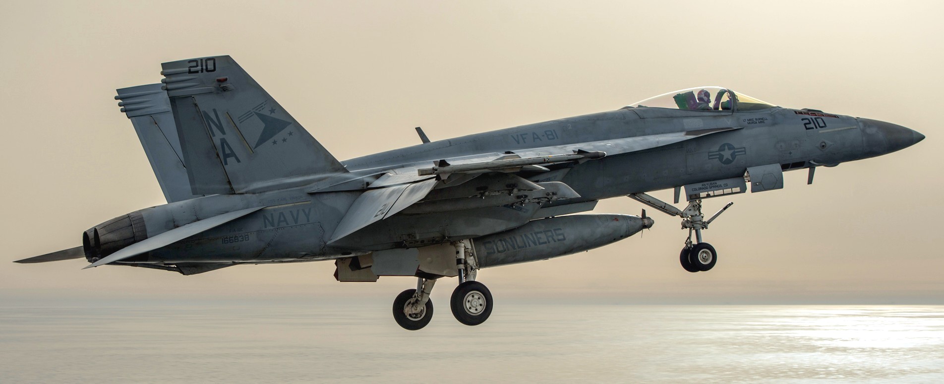 vfa-81 sunliners strike fighter squadron f/a-18e super hornet cvw-17 cvn-70 uss carl vinson 20p