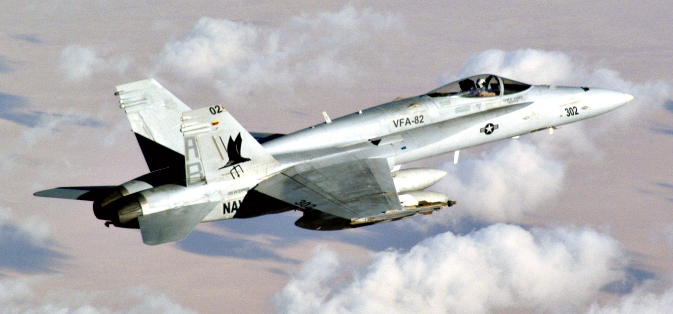 vfa-82 marauders strike fighter squadron f/a-18c hornet cvw-1 uss enterprise cvn-65 56
