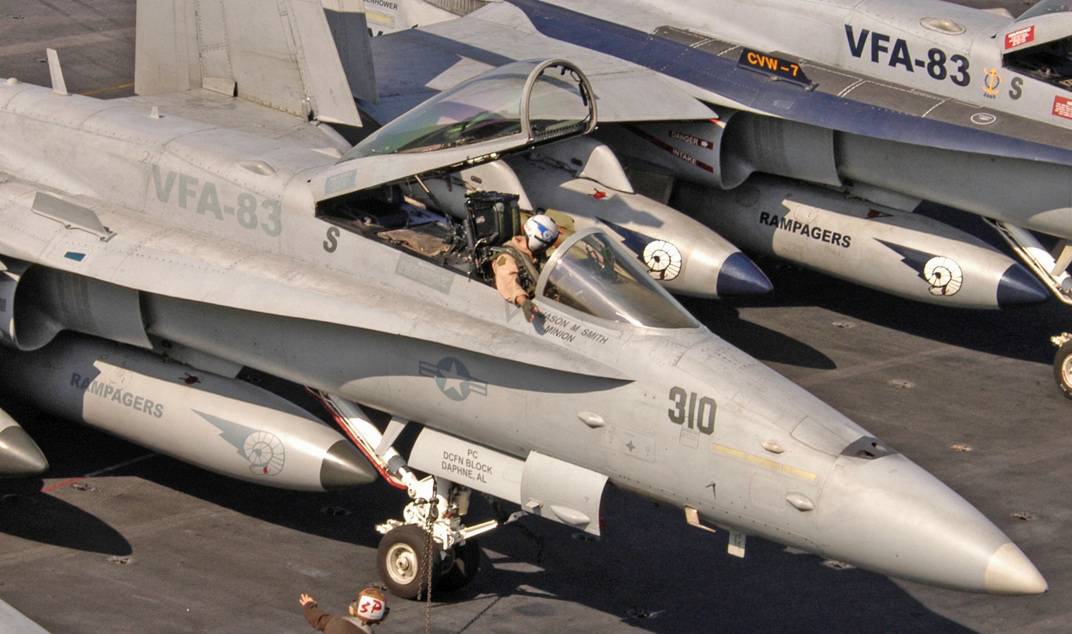 vfa-83 rampagers strike fighter squadron f/a-18c hornet cvw-7 uss dwight d. eisenhower cvn-69 13