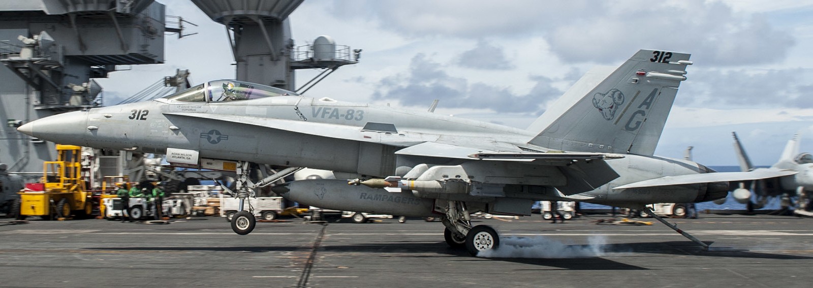 vfa-83 rampagers strike fighter squadron f/a-18c hornet cvw-7 uss harry s. truman cvn-75 33