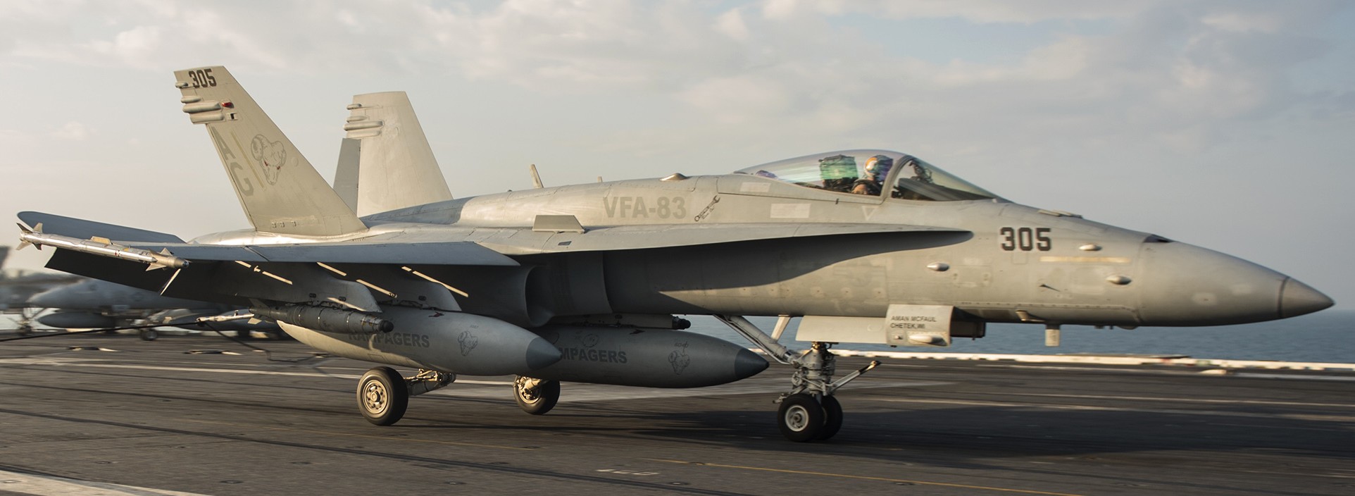 vfa-83 rampagers strike fighter squadron f/a-18c hornet cvw-7 uss harry s. truman cvn-75 35