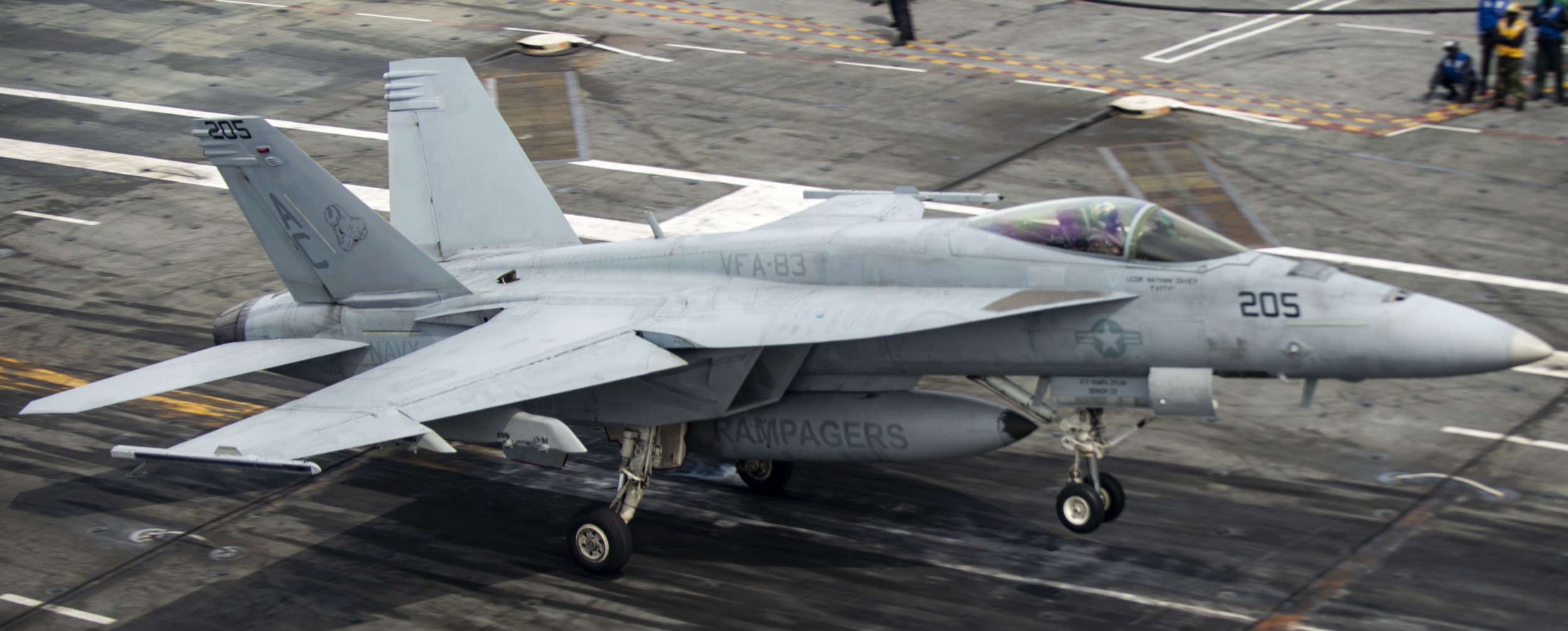 vfa-83 rampagers strike fighter squadron f/a-18e super hornet cvw-3 uss dwight d. eisenhower cvn-69 48