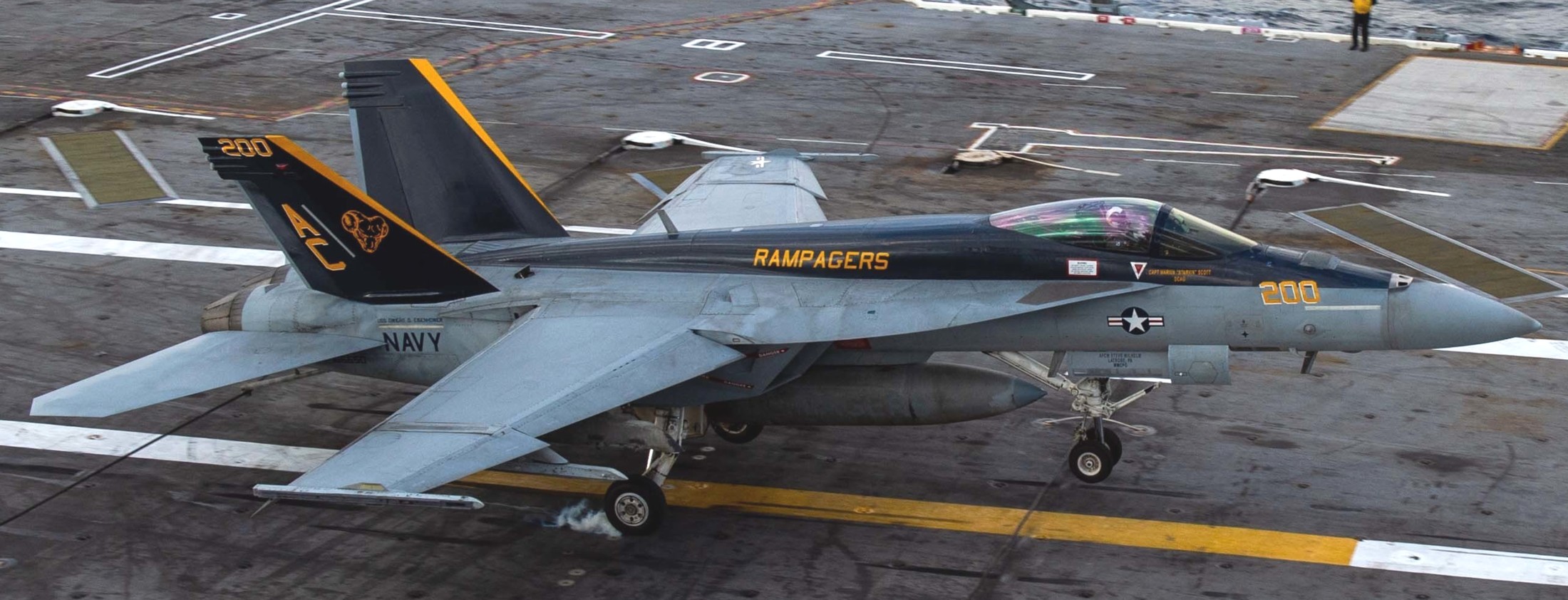 vfa-83 rampagers strike fighter squadron f/a-18e super hornet cvw-3 uss dwight d. eisenhower cvn-69 77