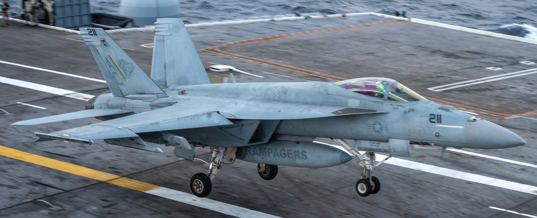 vfa-83 rampagers strike fighter squadron f/a-18e super hornet cvw-3 uss dwight d. eisenhower cvn-69 81