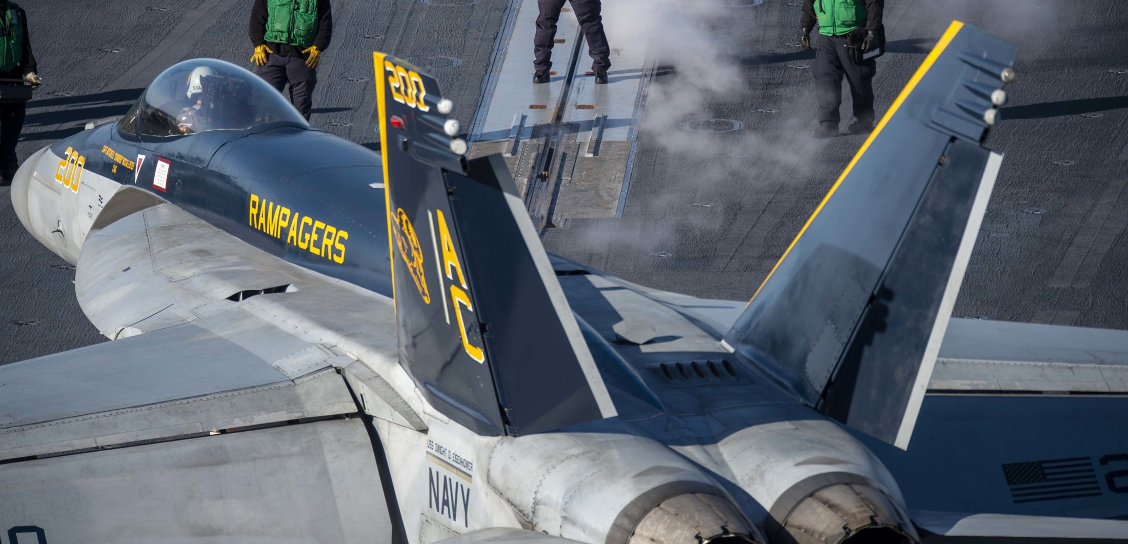 vfa-83 rampagers strike fighter squadron f/a-18e super hornet cvw-3 uss dwight d. eisenhower cvn-69 82