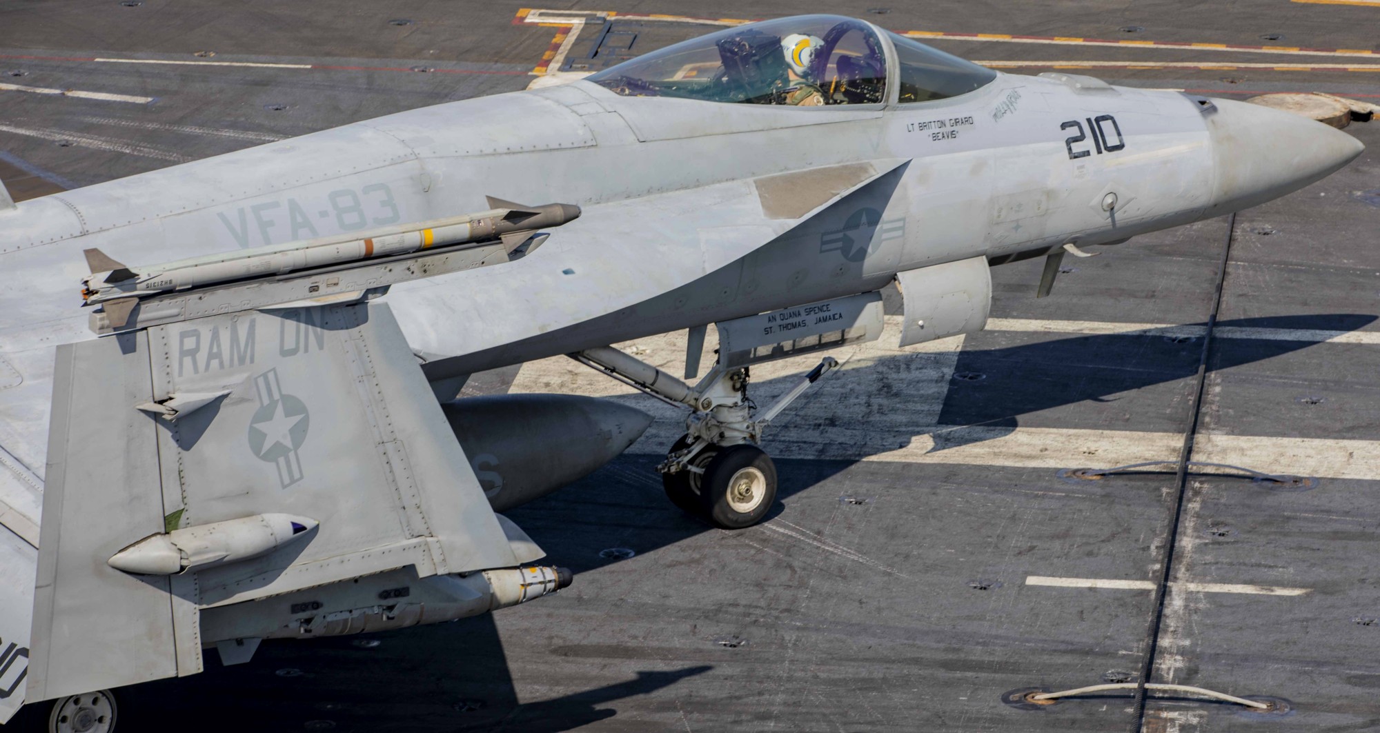 vfa-83 rampagers strike fighter squadron f/a-18e super hornet cvw-3 cvn-69 uss dwight d. eisenhower 92