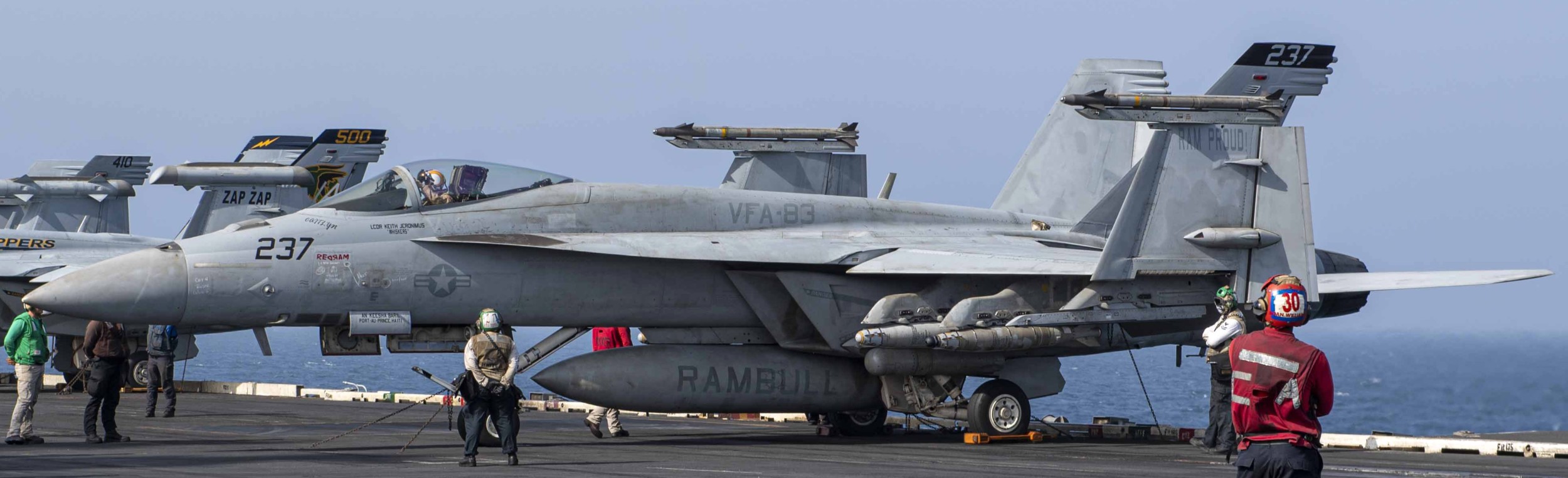 vfa-83 rampagers strike fighter squadron f/a-18e super hornet cvw-3 cvn-69 uss dwight d. eisenhower 97