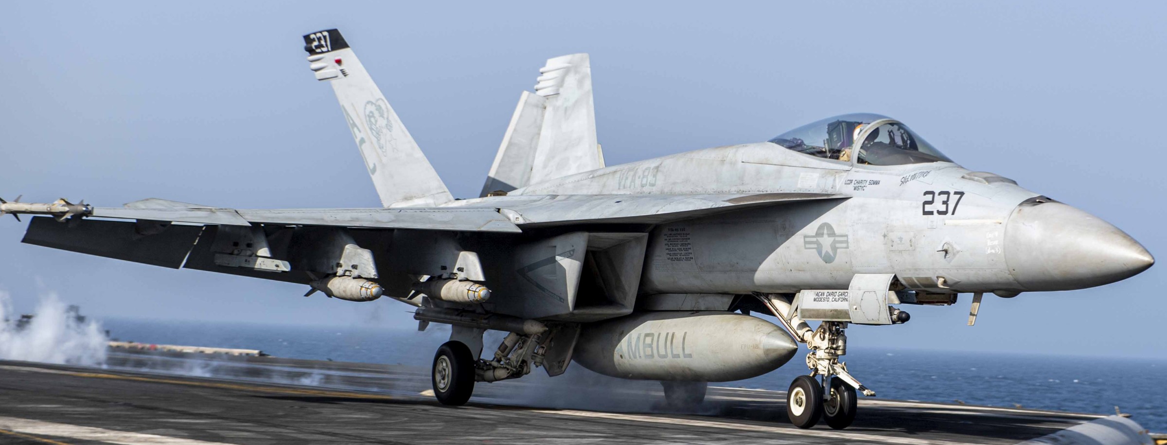 vfa-83 rampagers strike fighter squadron f/a-18e super hornet cvw-3 cvn-69 uss dwight d. eisenhower 98