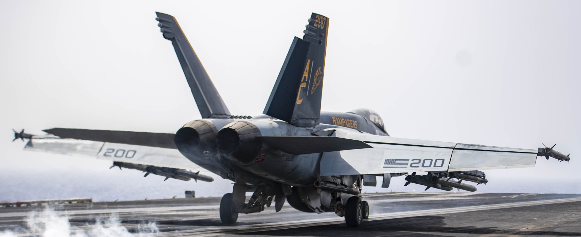vfa-83 rampagers strike fighter squadron f/a-18e super hornet cvw-3 uss dwight d. eisenhower cvn-69 2024 100
