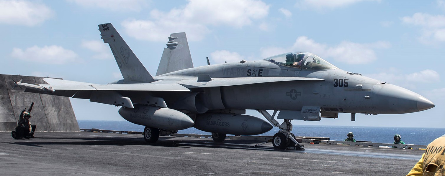 vfa-83 rampagers strike fighter squadron f/a-18c hornet cvw-7 uss harry s. truman cvn-75 49p