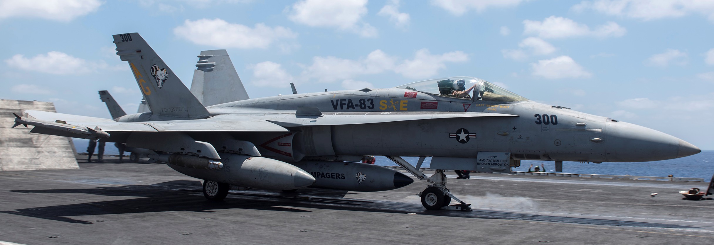 vfa-83 rampagers strike fighter squadron f/a-18c hornet cvw-7 uss harry s. truman cvn-75 50p