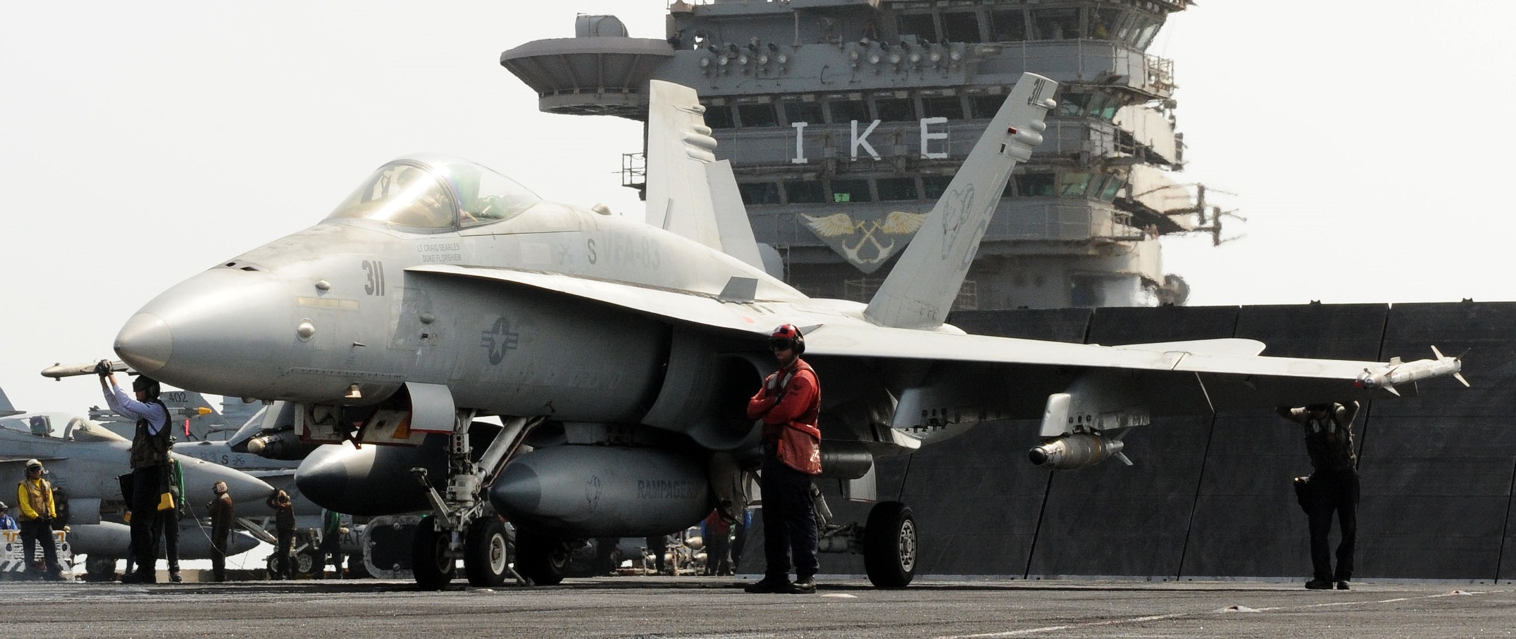 vfa-83 rampagers strike fighter squadron f/a-18c hornet cvw-7 uss dwight d. eisenhower cvn-69 99p