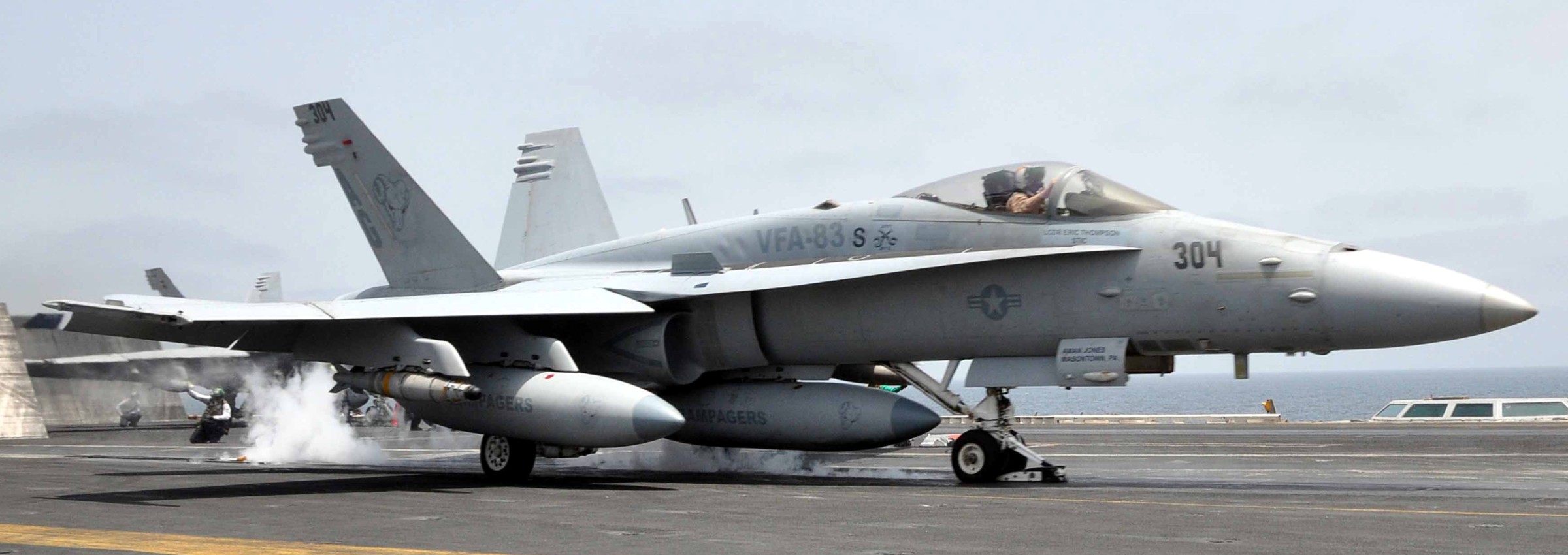 vfa-83 rampagers strike fighter squadron f/a-18c hornet cvw-7 uss dwight d. eisenhower cvn-69 100p