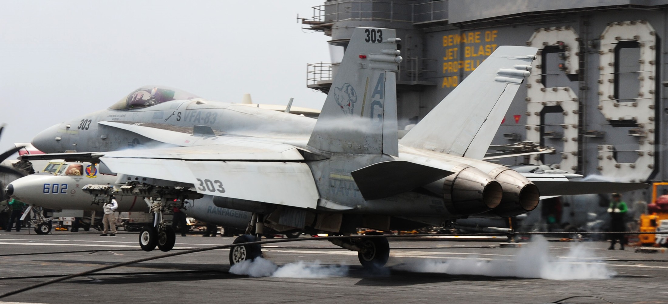 vfa-83 rampagers strike fighter squadron f/a-18c hornet cvw-7 uss dwight d. eisenhower cvn-69 104p