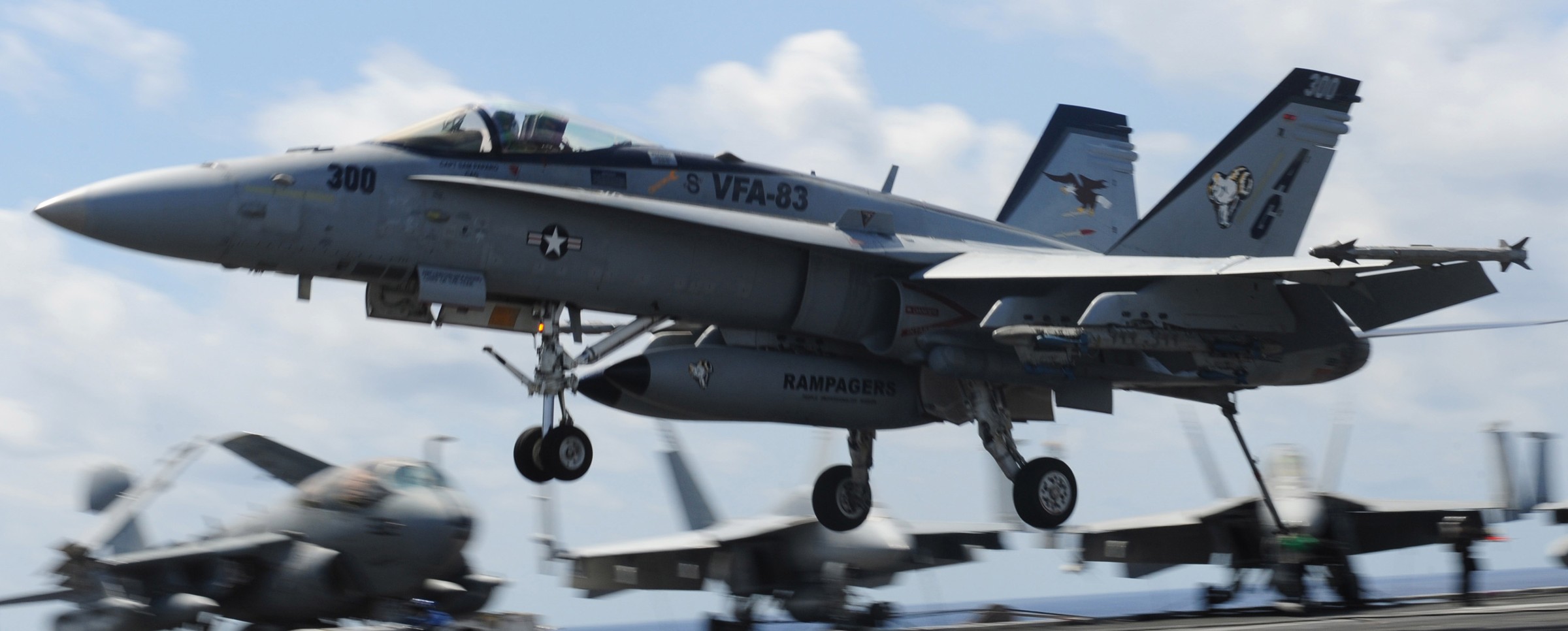 vfa-83 rampagers strike fighter squadron f/a-18c hornet cvw-7 uss dwight d. eisenhower cvn-69 110p