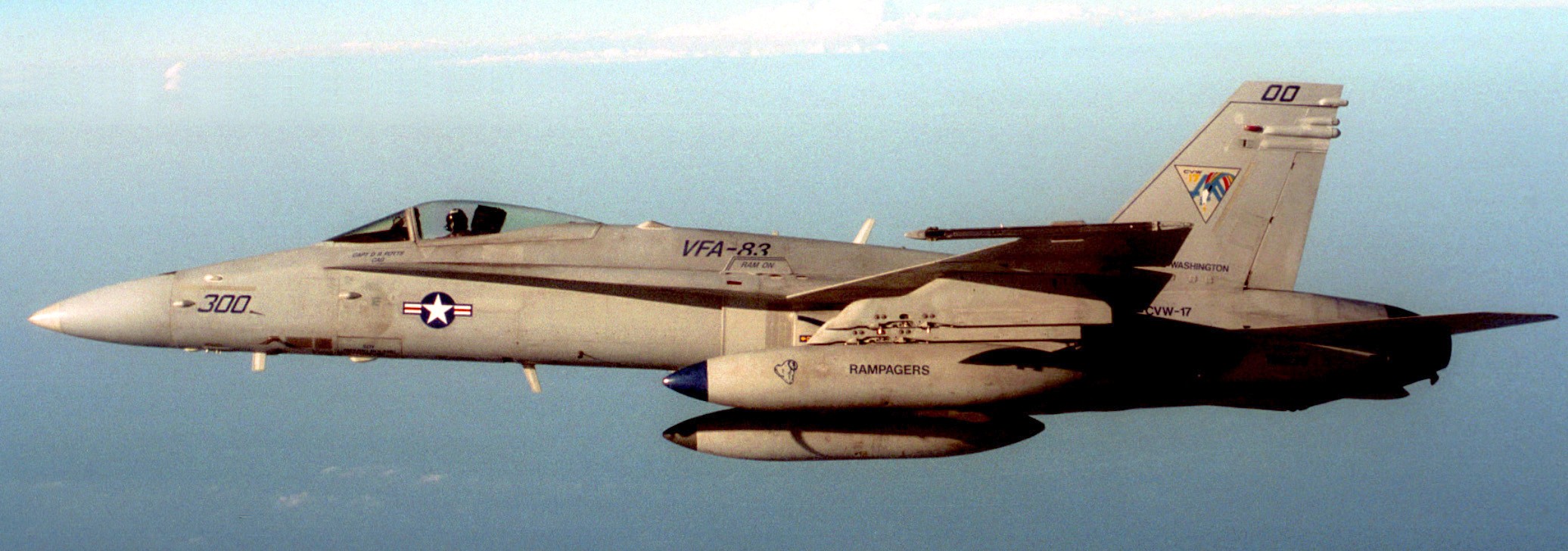 vfa-83 rampagers strike fighter squadron f/a-18c hornet cvw-17 uss george washington cvn-73 134p