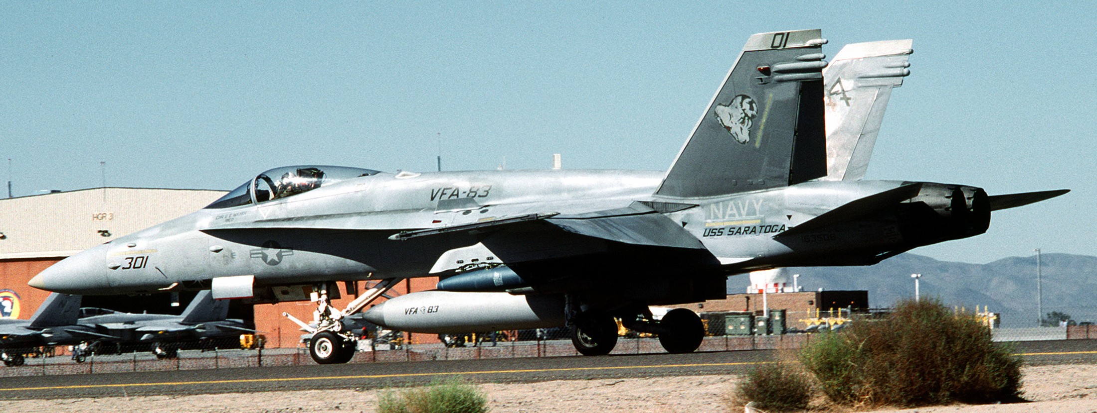 vfa-83 rampagers strike fighter squadron f/a-18c hornet cvw-17 147p uss saratoga