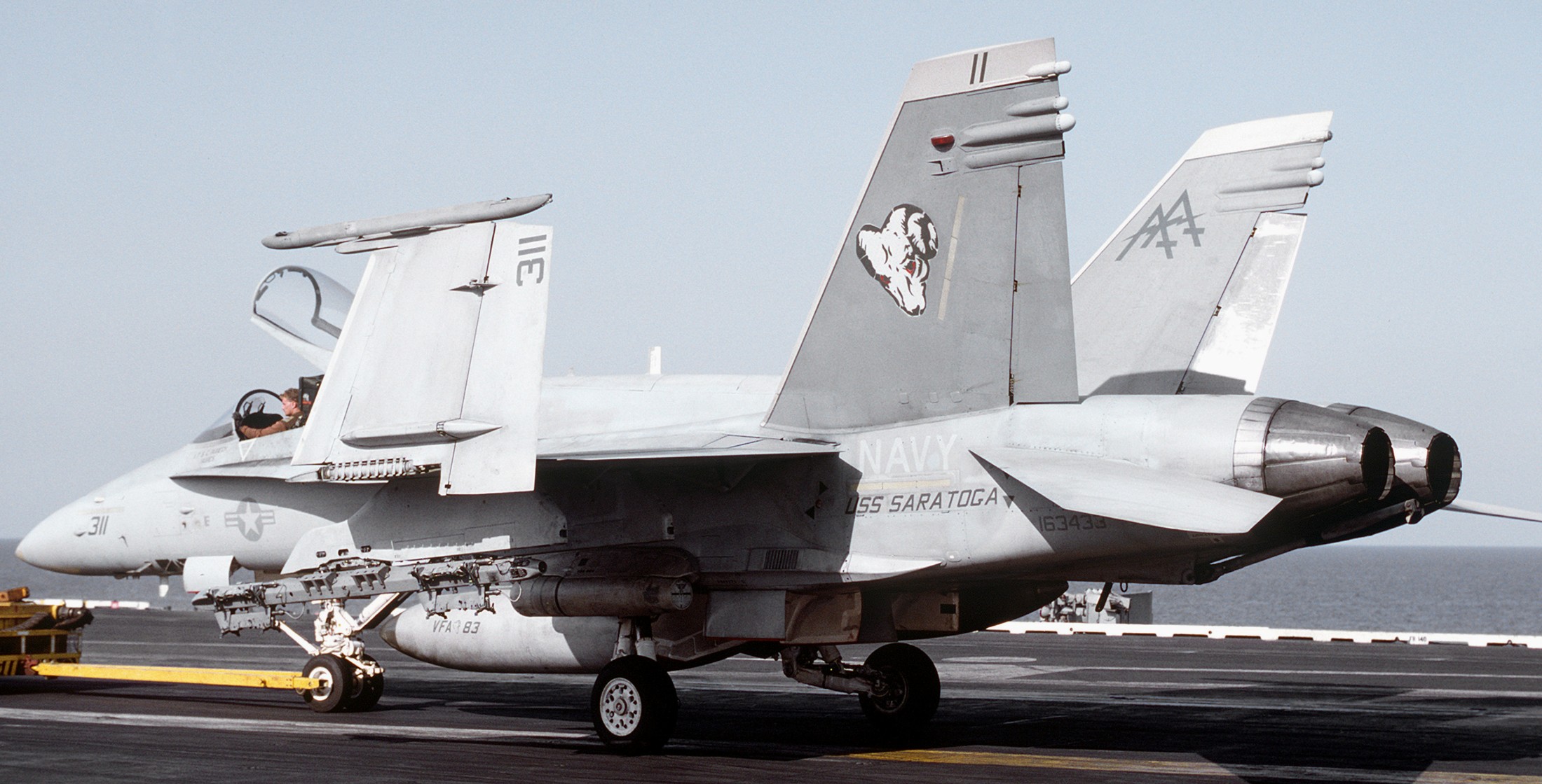 vfa-83 rampagers strike fighter squadron f/a-18c hornet cvw-17 uss saratoga cv-60 152p