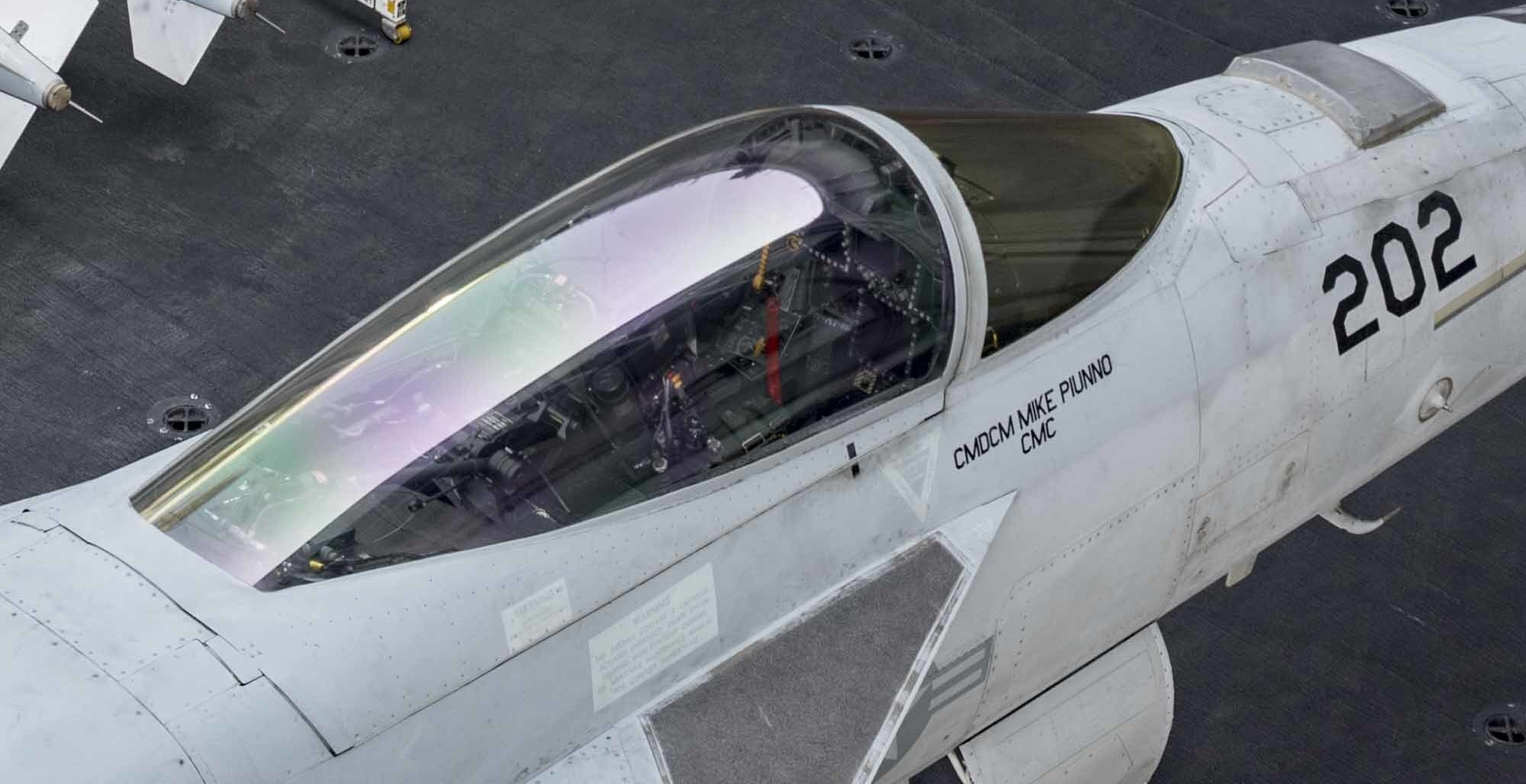 vfa-86 sidewinders strike fighter squadron f/a-18e super hornet cvw-3 uss dwight d. eisenhower cvn-69 navy cockpit view 44