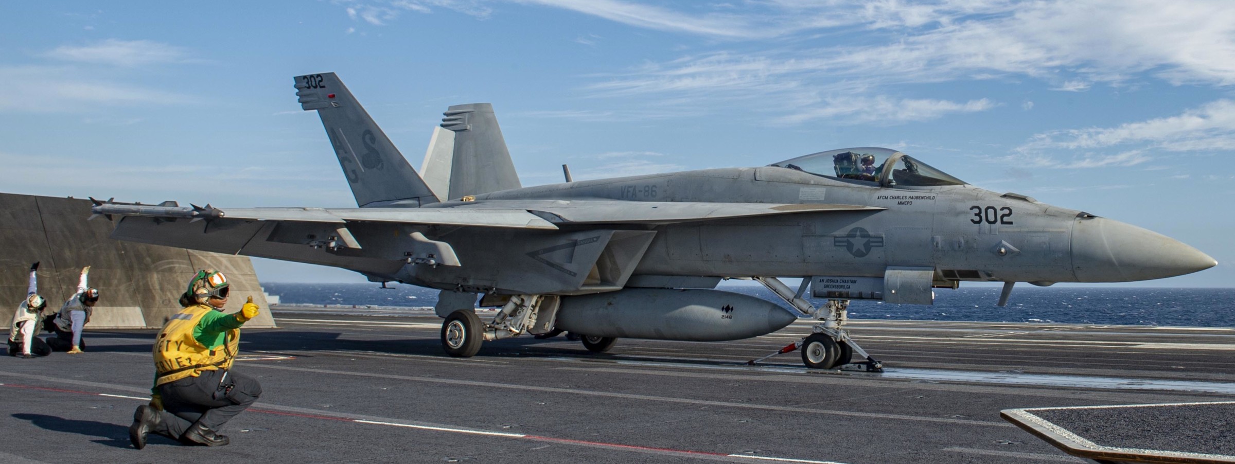 vfa-86 sidewinders strike fighter squadron f/a-18e super hornet cvw-7 uss george h. w. bush cvn-77 navy 78