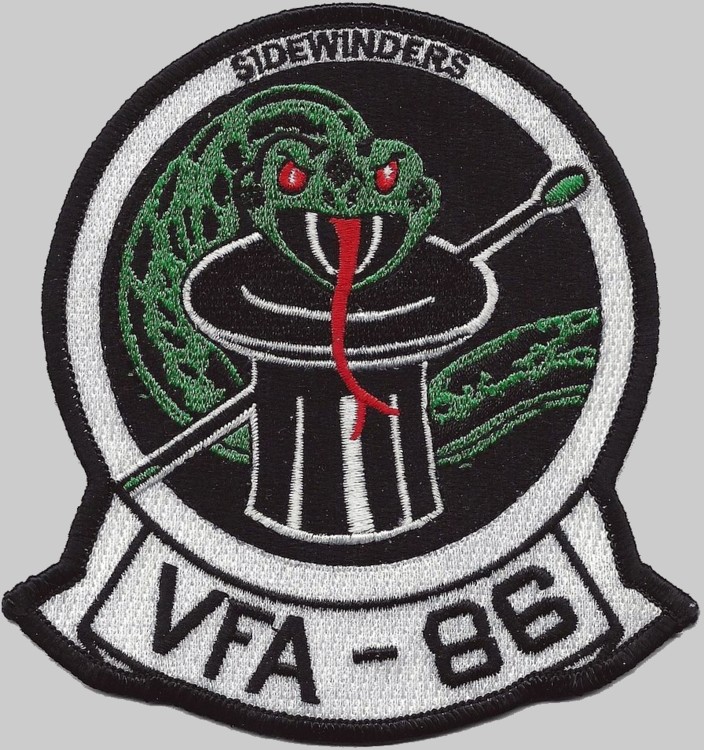 vfa-86 sidewinders crest insignia patch badge strike fighter squadron us navy 03p