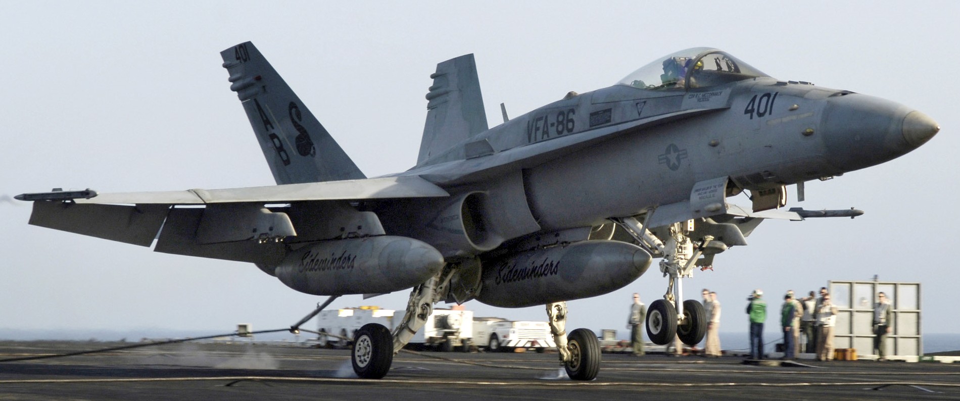 vfa-86 sidewinders strike fighter squadron f/a-18c hornet cvw-1 uss enterprise cvn-65 navy 82p