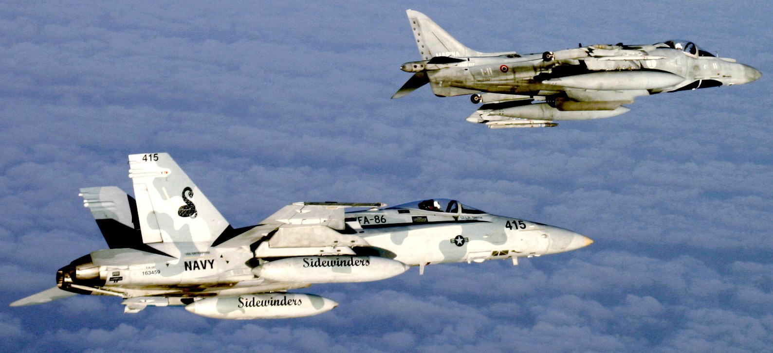 vfa-86 sidewinders strike fighter squadron f/a-18c hornet cvw-1 uss enterprise cvn-65 navy 87p