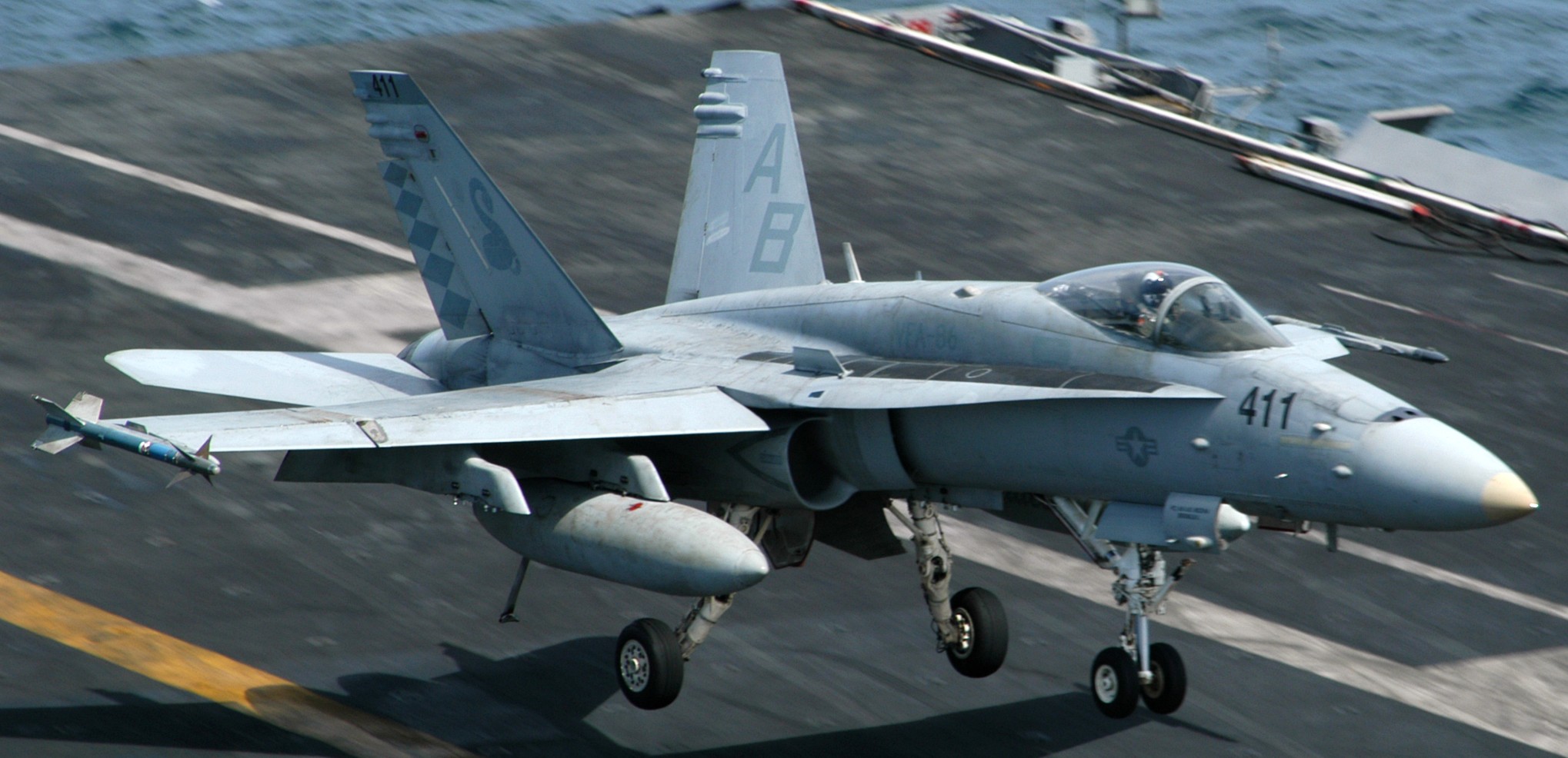 vfa-86 sidewinders strike fighter squadron f/a-18c hornet cvw-1 uss enterprise cvn-65 navy 89p