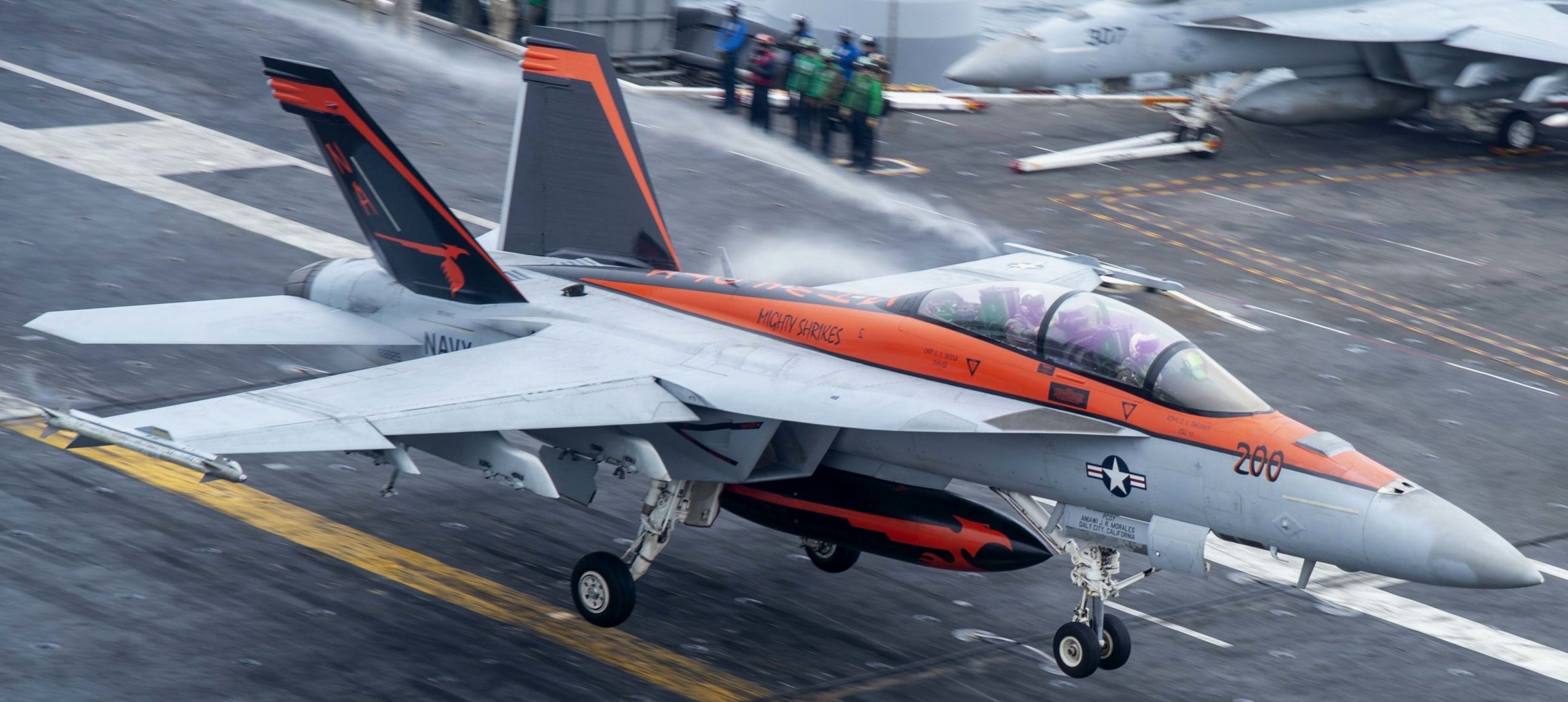 vfa-94 mighty shrikes strike fighter squadron f/a-18e super hornet cvw-17 uss nimitz cvn-68 us navy 80