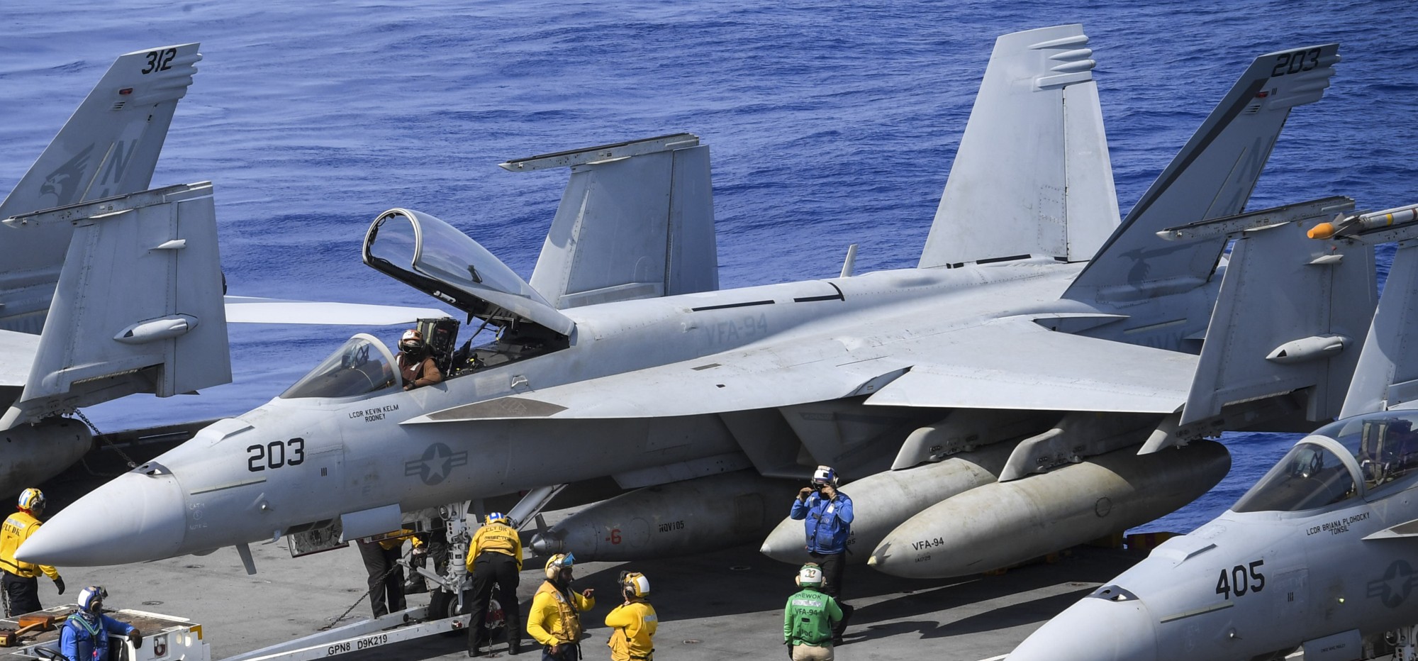 vfa-94 mighty shrikes strike fighter squadron f/a-18e super hornet cvw-17 cvn-68 uss nimitz 2025 134