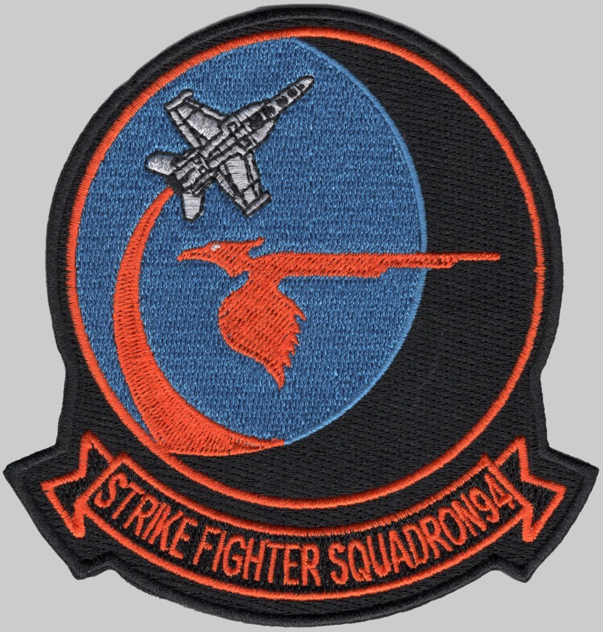 vfa-94 mighty shrikes crest insignia patch badge strike fighter squadron f/a-18e super hornet us navy 04pa