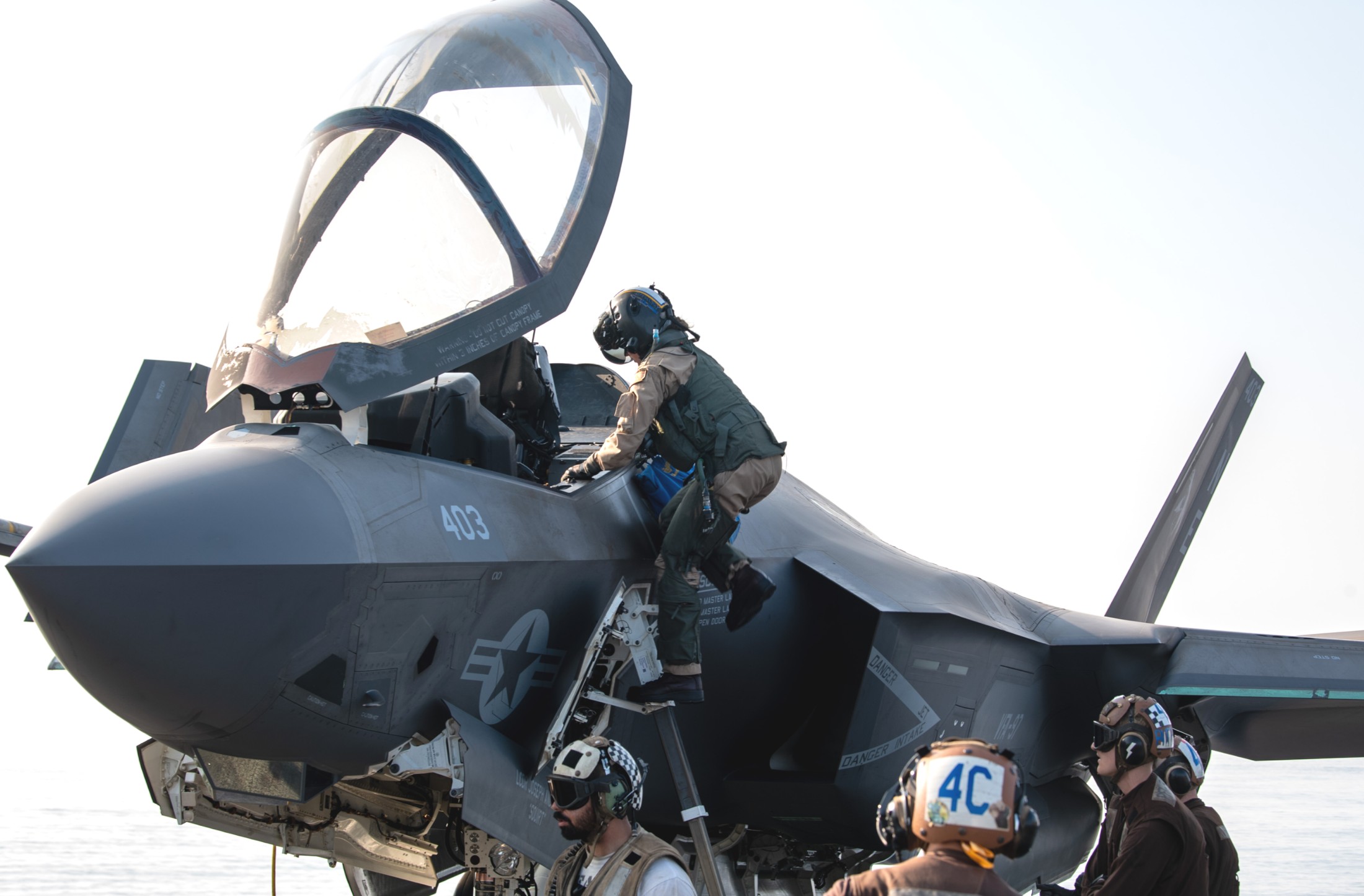 vfa-97 warhawks strike fighter squadron f-35c lightning ii cvw-2 cvn-70 uss carl vinson 2025 78