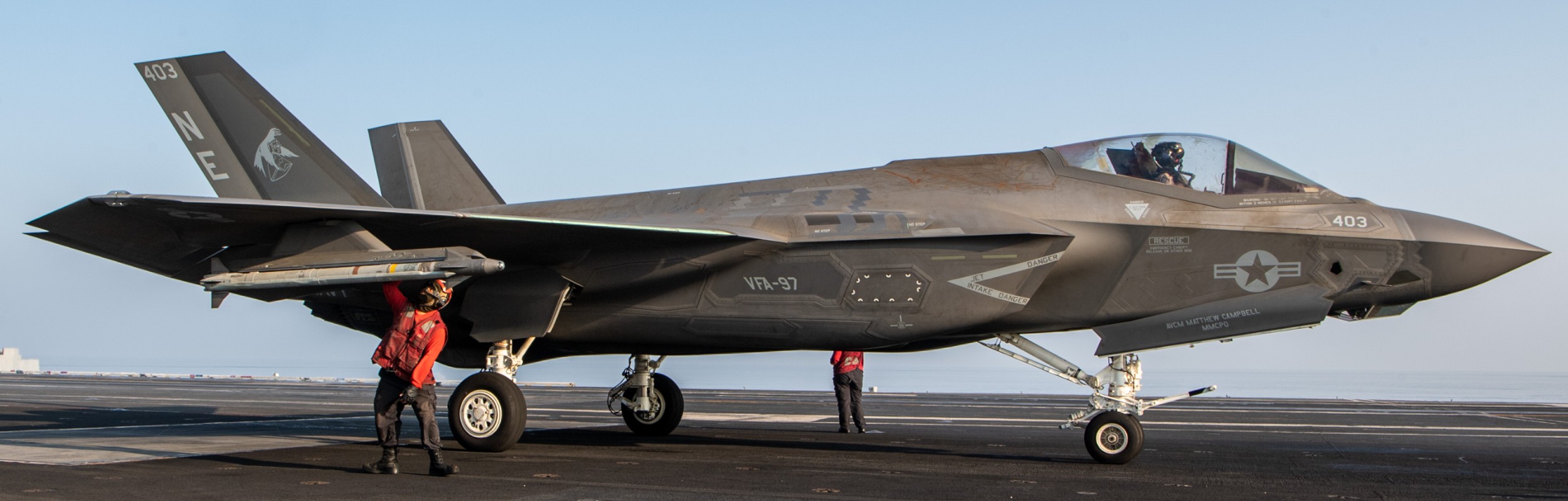vfa-97 warhawks strike fighter squadron f-35c lightning ii cvw-2 cvn-70 uss carl vinson 79